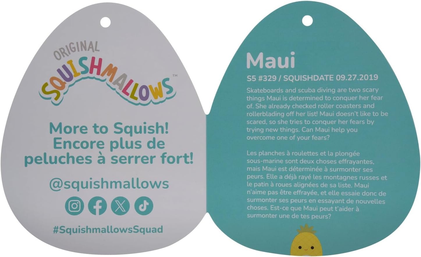 image:imageSquishmallows Official Kellytoy Plush 16 Maui The Pineapple Ultrasoft Stuffed Animal Plush Toy5 inch