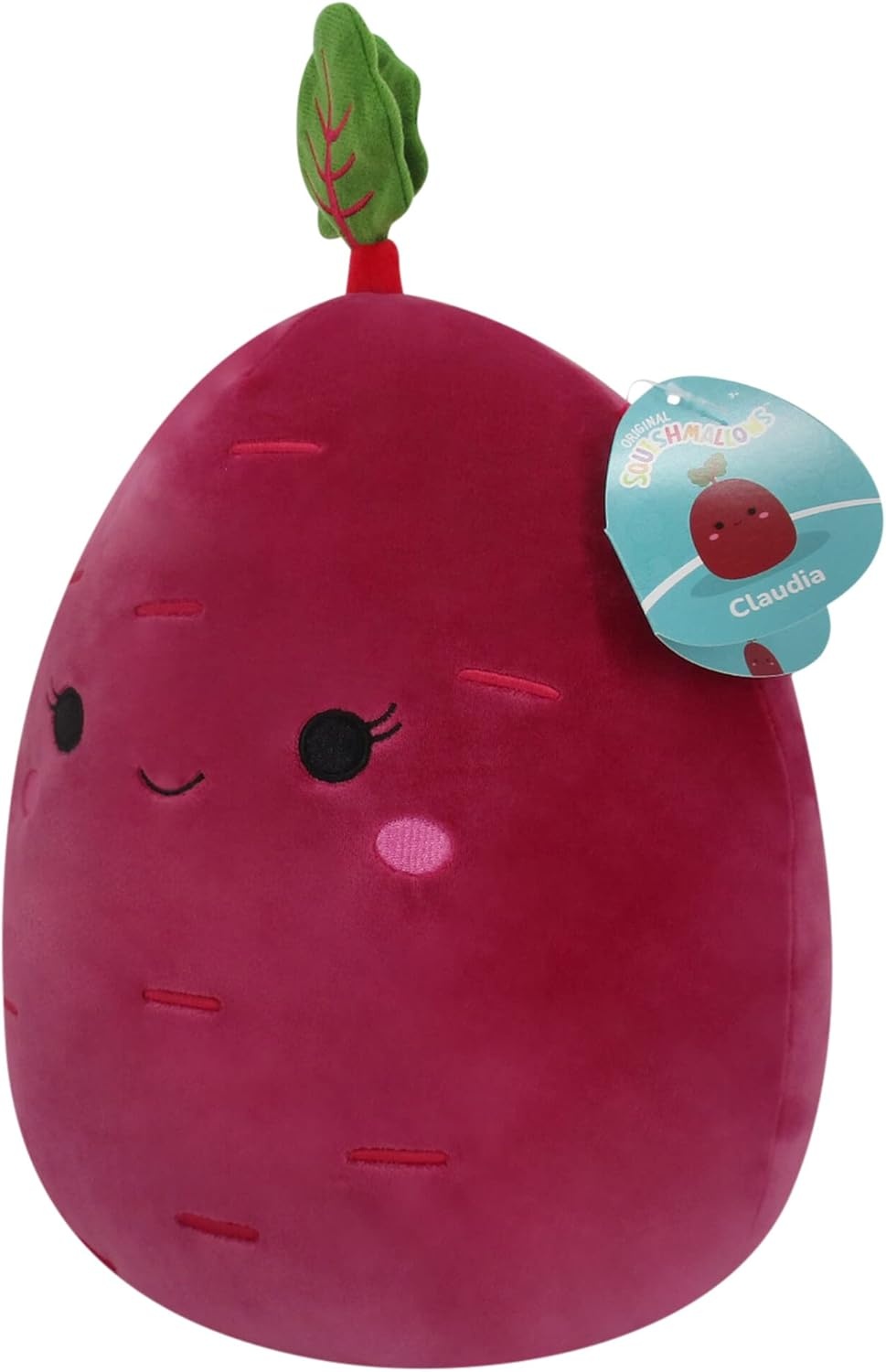 image:imageSquishmallows Original 12Inch Charles Pickle with Mustache MediumSized Ultrasoft Official Jazwares PlushPurple Beet