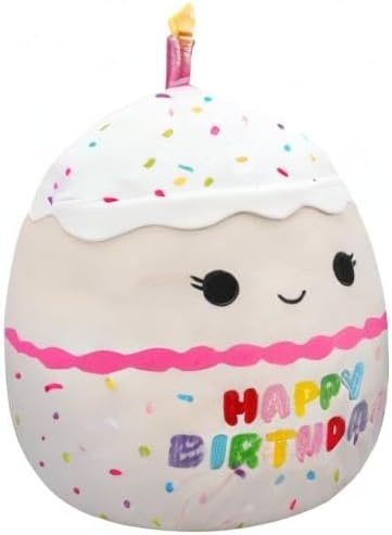 image:imageSquishmallows Original 14Inch Lyla Vanilla Birthday Cake with Rainbow Sprinkles Embroidery Official Jazwares Large Plush
