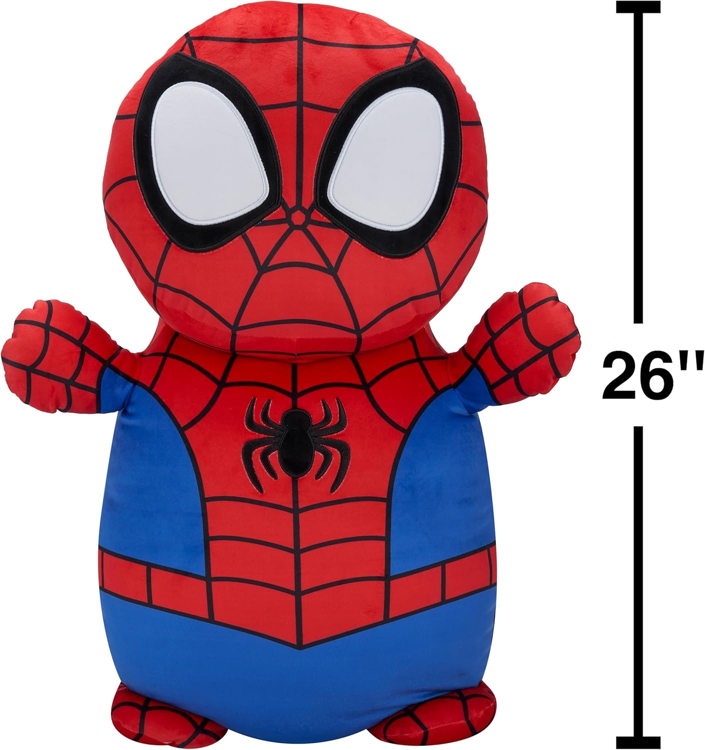 image:imageSquishmallows Original Marvel Spidey and His Amazing Friends 26in Spidey HugMees Ultrasoft Official Jazwares Plush Jumbo
