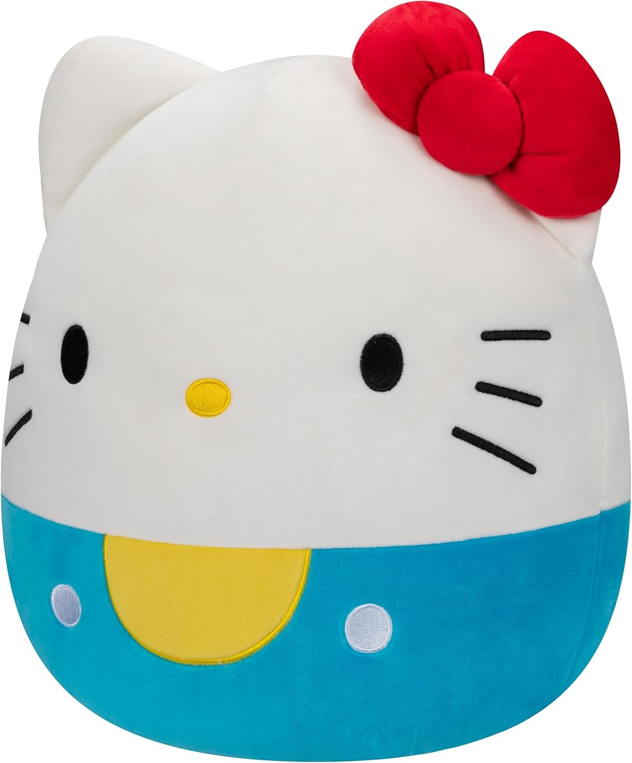 image:imageSquishmallows Original Sanrio 14Inch Hello Kitty Floral Dress and Bow Plush MediumSized Ultrasoft Official Jazwares PlushHello Kitty in Blue Overalls
