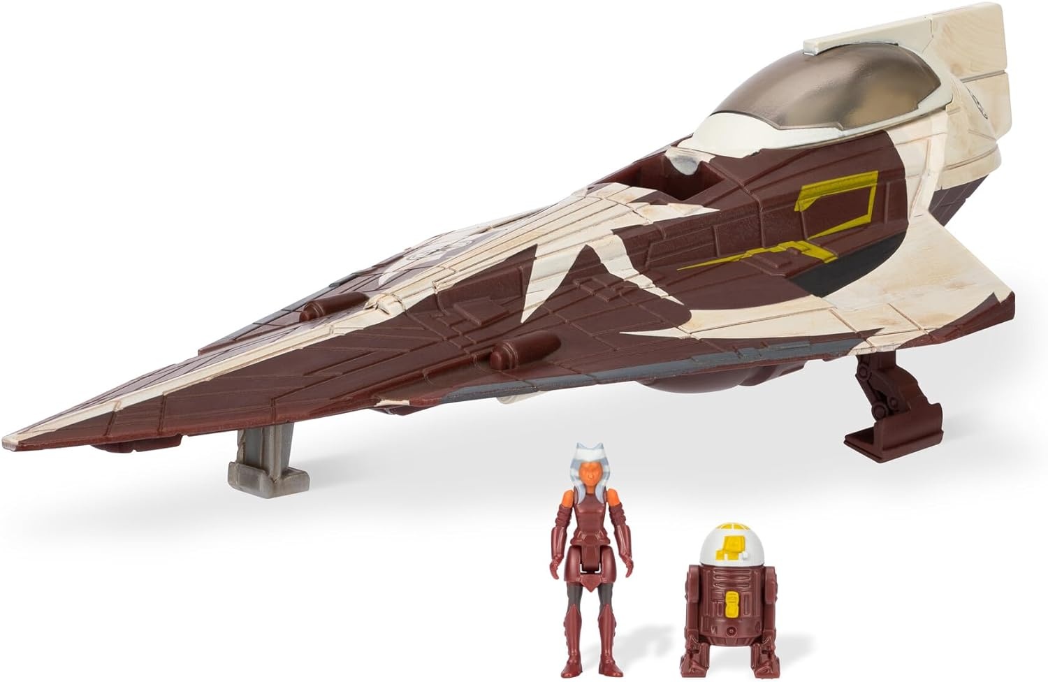 image:imageStar Wars Micro Galaxy Squadron Ahsoka Tanos Jedi Starfighters Set 5Inch and 3Inch Vehicles Two 1Inch Micro Figure Accessories