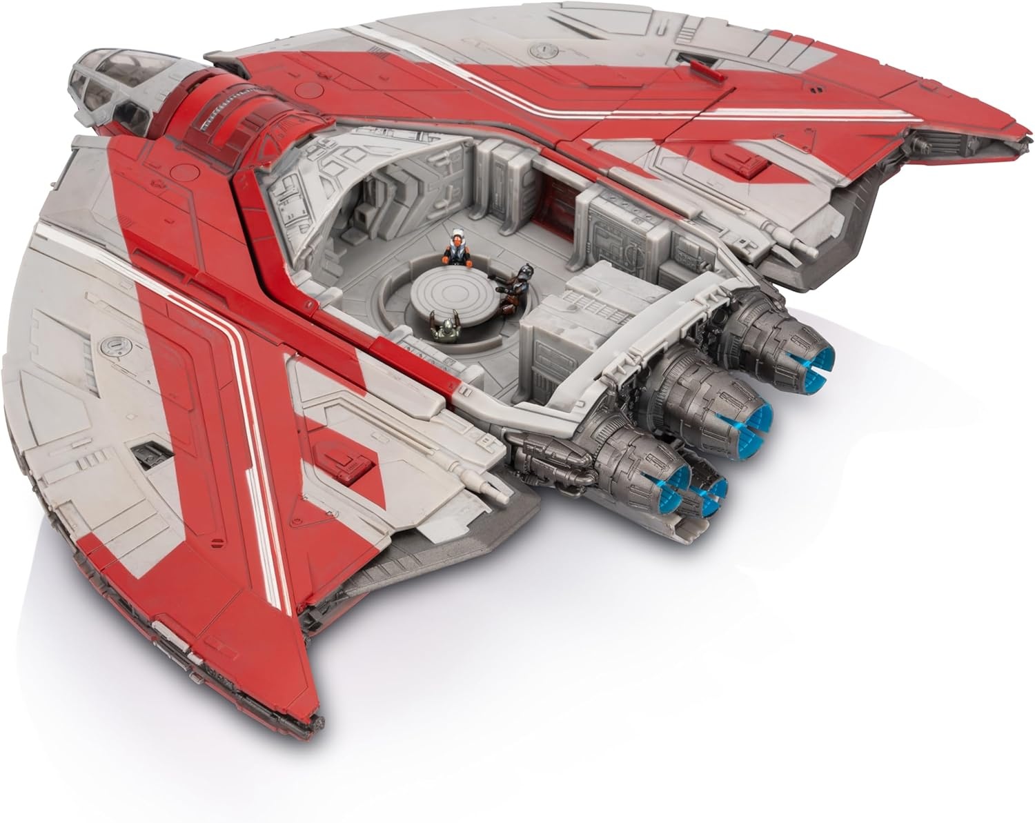 image:imageStar Wars Micro Galaxy Squadron Ahsoka Tanos T6 Jedi Shuttle 13Inch Vehicle with Rotating Wings and Three 1Inch Micro Figure Accessories