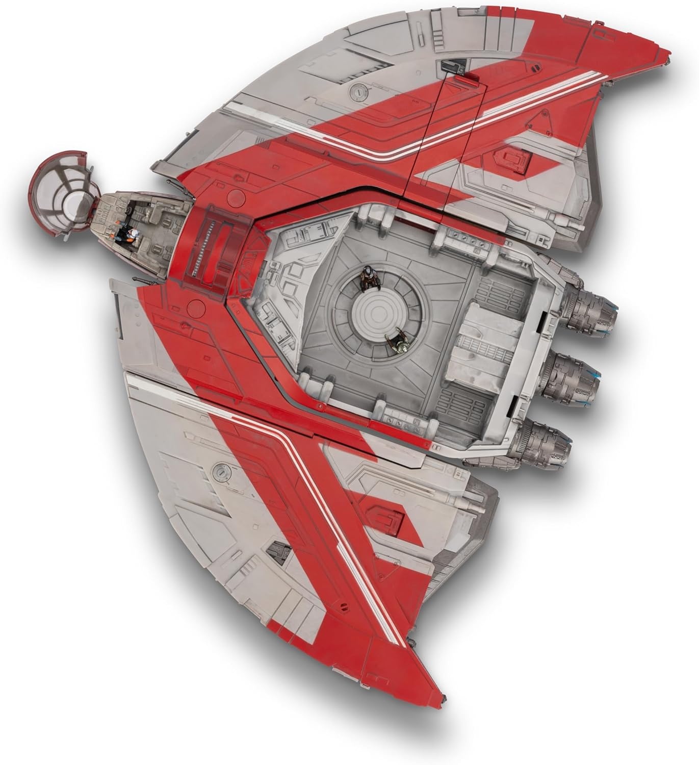 image:imageStar Wars Micro Galaxy Squadron Ahsoka Tanos T6 Jedi Shuttle 13Inch Vehicle with Rotating Wings and Three 1Inch Micro Figure Accessories