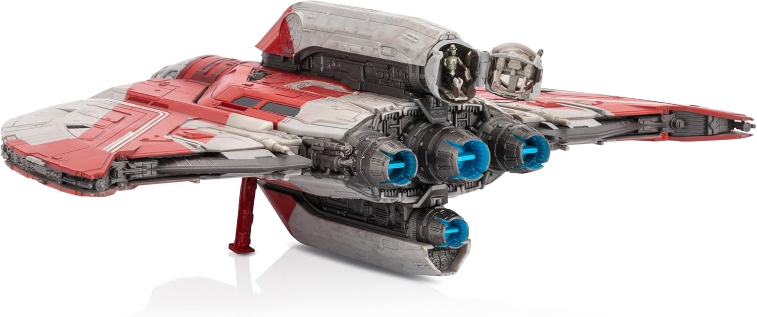 image:imageStar Wars Micro Galaxy Squadron Ahsoka Tanos T6 Jedi Shuttle 13Inch Vehicle with Rotating Wings and Three 1Inch Micro Figure Accessories