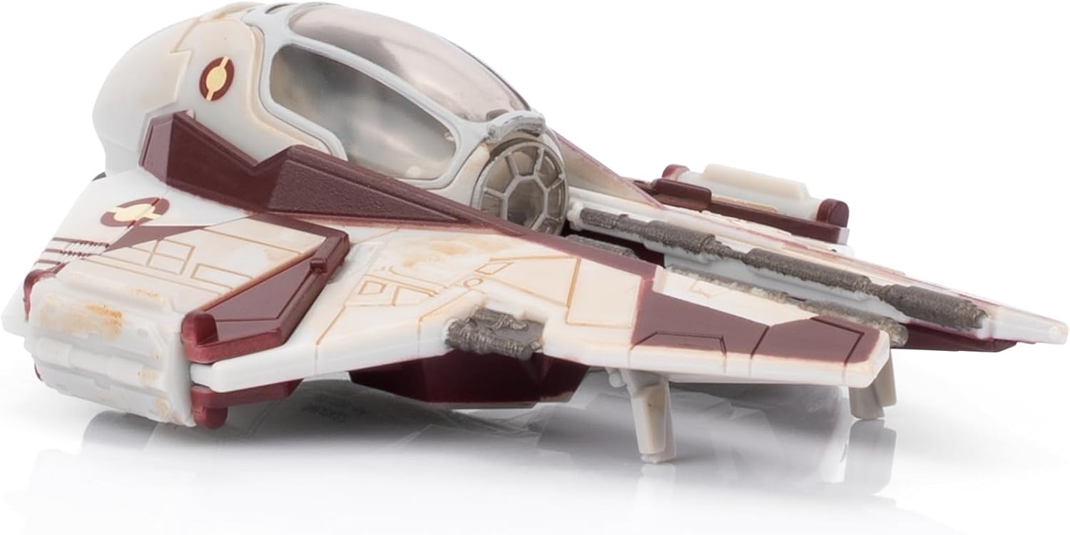 image:imageStar Wars Micro Galaxy Squadron Anakin Skywalkers Jedi Interceptor Mystery Bundle 3Inch Light Armor Class and Scout Class Vehicles with AccessoriesJedi Interceptor