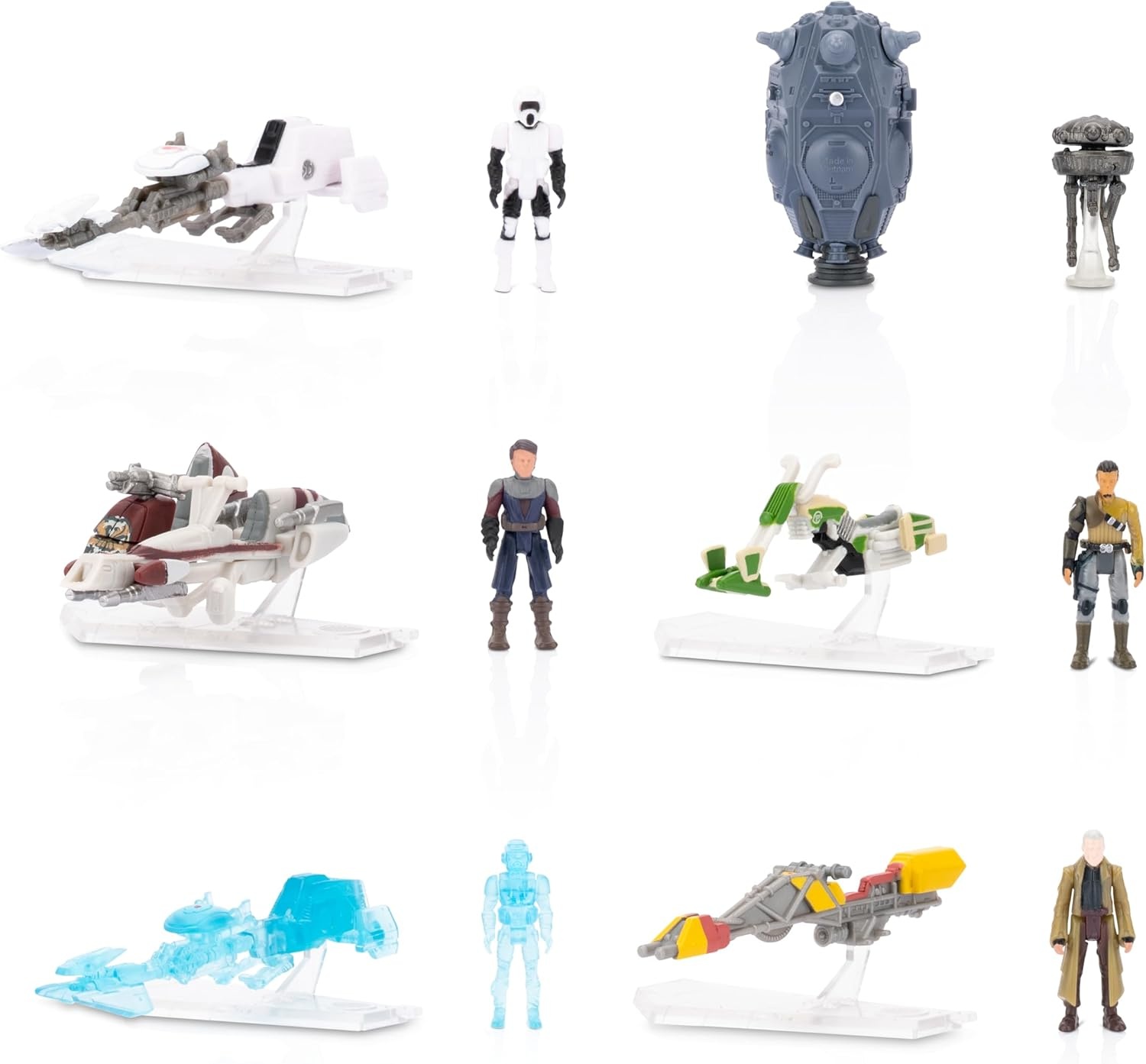 image:imageStar Wars Micro Galaxy Squadron Anakin Skywalkers Jedi Interceptor Mystery Bundle 3Inch Light Armor Class and Scout Class Vehicles with AccessoriesJedi Interceptor