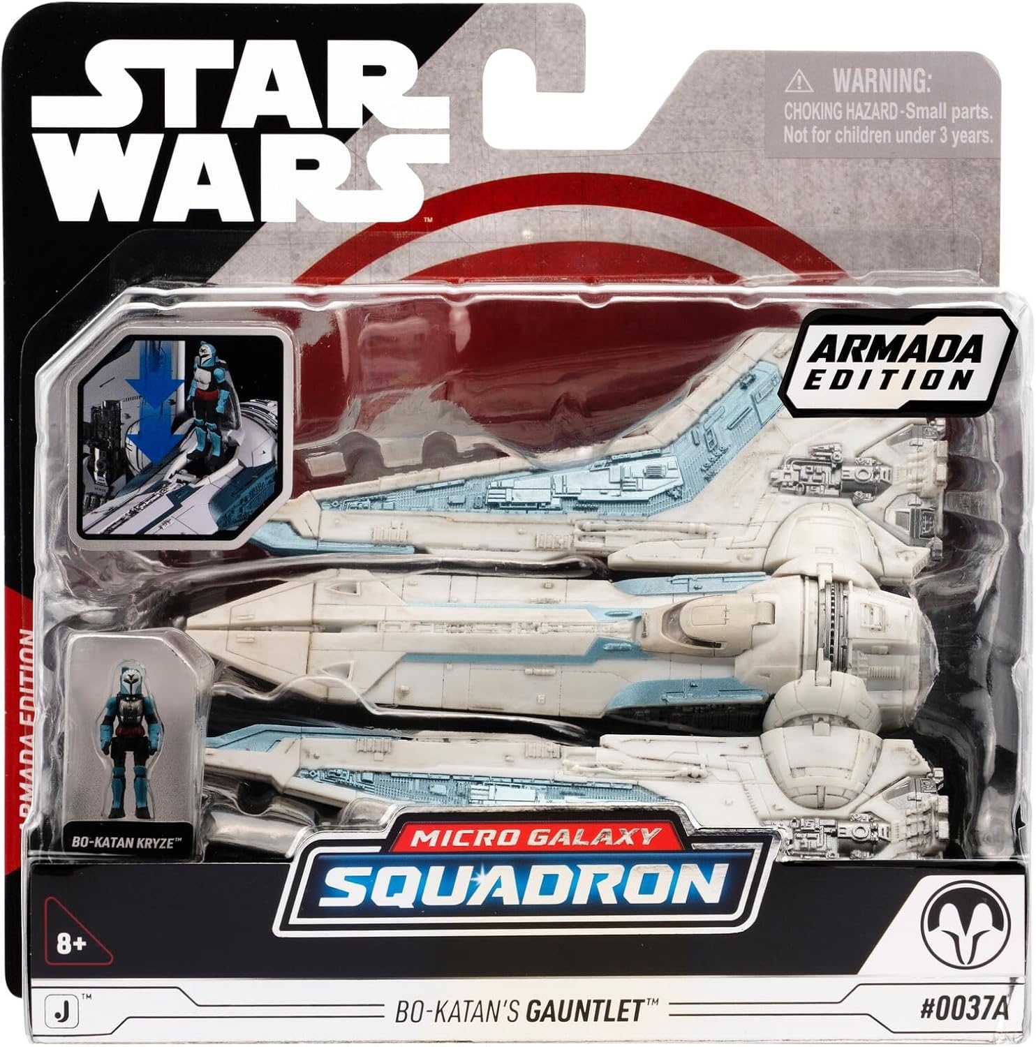 image:imageStar Wars Micro Galaxy Squadron BoKatans Gauntlet Fighter Armada Edition 5inch Vehicle with Rotating Wings and 1Inch Micro Figure AccessoryBoKatans Gauntlet Fighter Armada Edition
