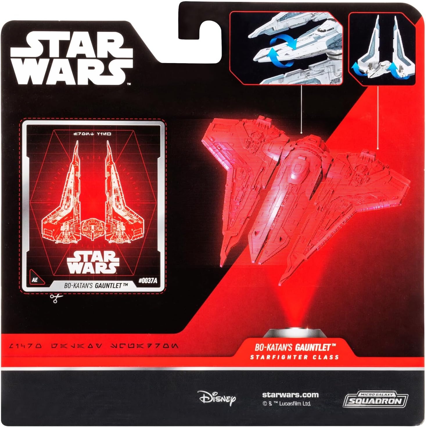 image:imageStar Wars Micro Galaxy Squadron BoKatans Gauntlet Fighter Armada Edition 5inch Vehicle with Rotating Wings and 1Inch Micro Figure AccessoryBoKatans Gauntlet Fighter Armada Edition