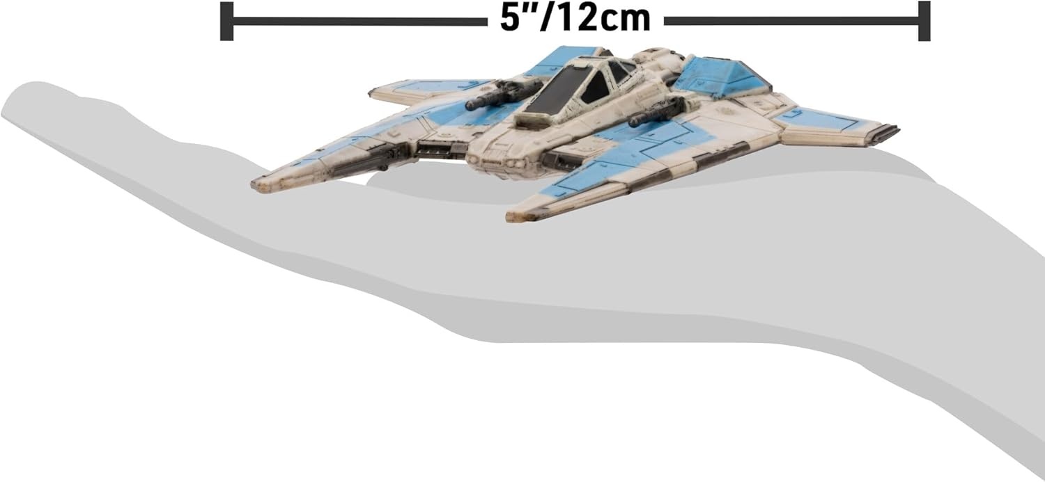 image:imageStar Wars Micro Galaxy Squadron BoKatans Gauntlet Fighter Armada Edition 5inch Vehicle with Rotating Wings and 1Inch Micro Figure AccessoryFang Fighter