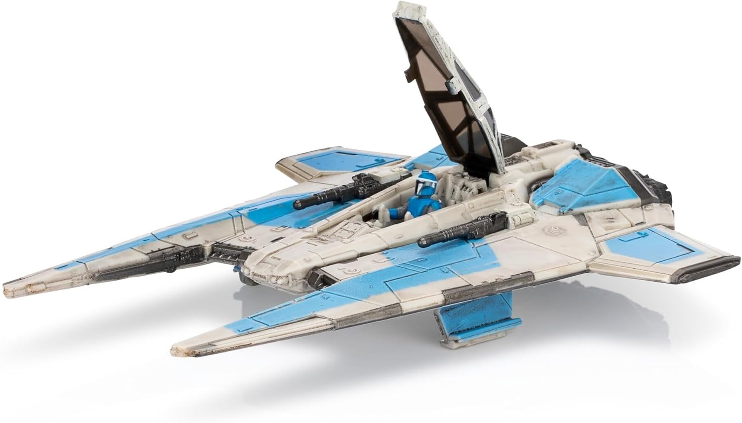 image:imageStar Wars Micro Galaxy Squadron BoKatans Gauntlet Fighter Armada Edition 5inch Vehicle with Rotating Wings and 1Inch Micro Figure AccessoryFang Fighter