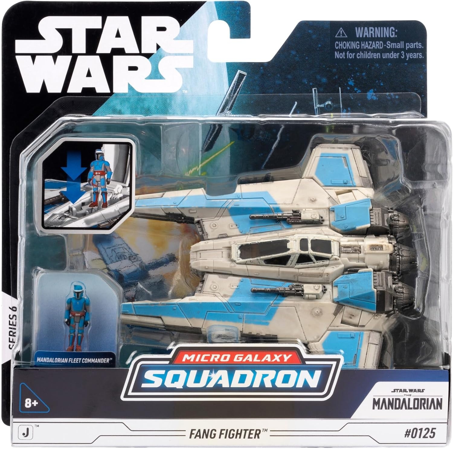 image:imageStar Wars Micro Galaxy Squadron BoKatans Gauntlet Fighter Armada Edition 5inch Vehicle with Rotating Wings and 1Inch Micro Figure AccessoryFang Fighter