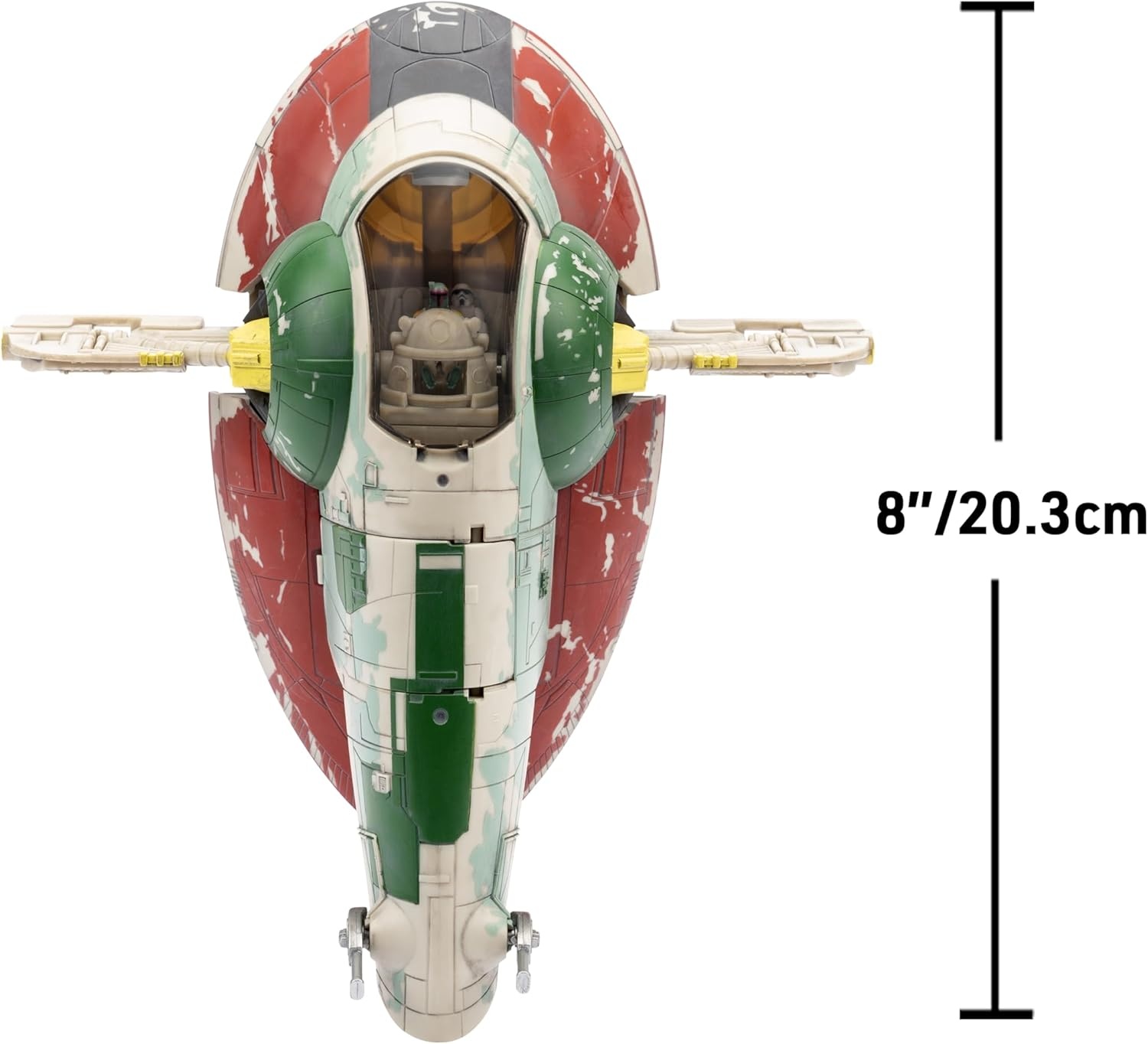 image:imageStar Wars Micro Galaxy Squadron Boba Fetts Starship Ep 5 7Inch Vehicle with Flight Display Stand and Three 1Inch Micro Figure Accessories