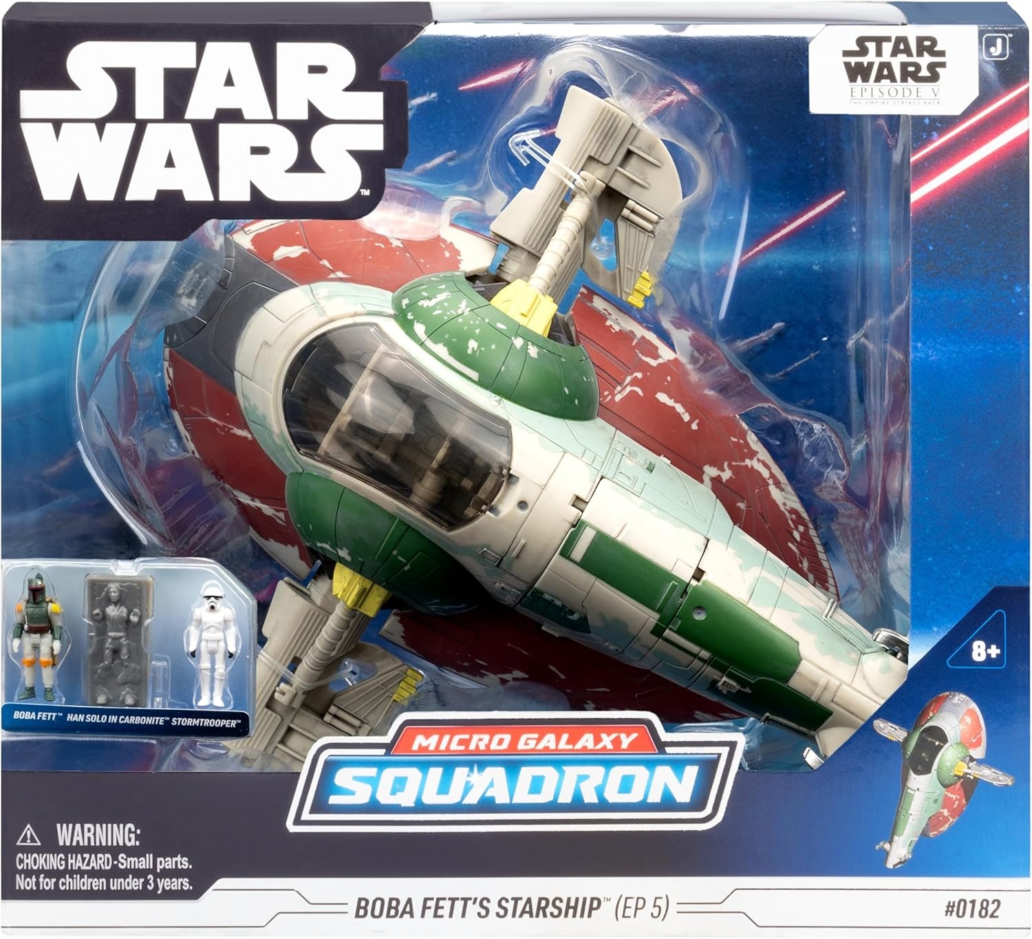 image:imageStar Wars Micro Galaxy Squadron Boba Fetts Starship Ep 5 7Inch Vehicle with Flight Display Stand and Three 1Inch Micro Figure Accessories