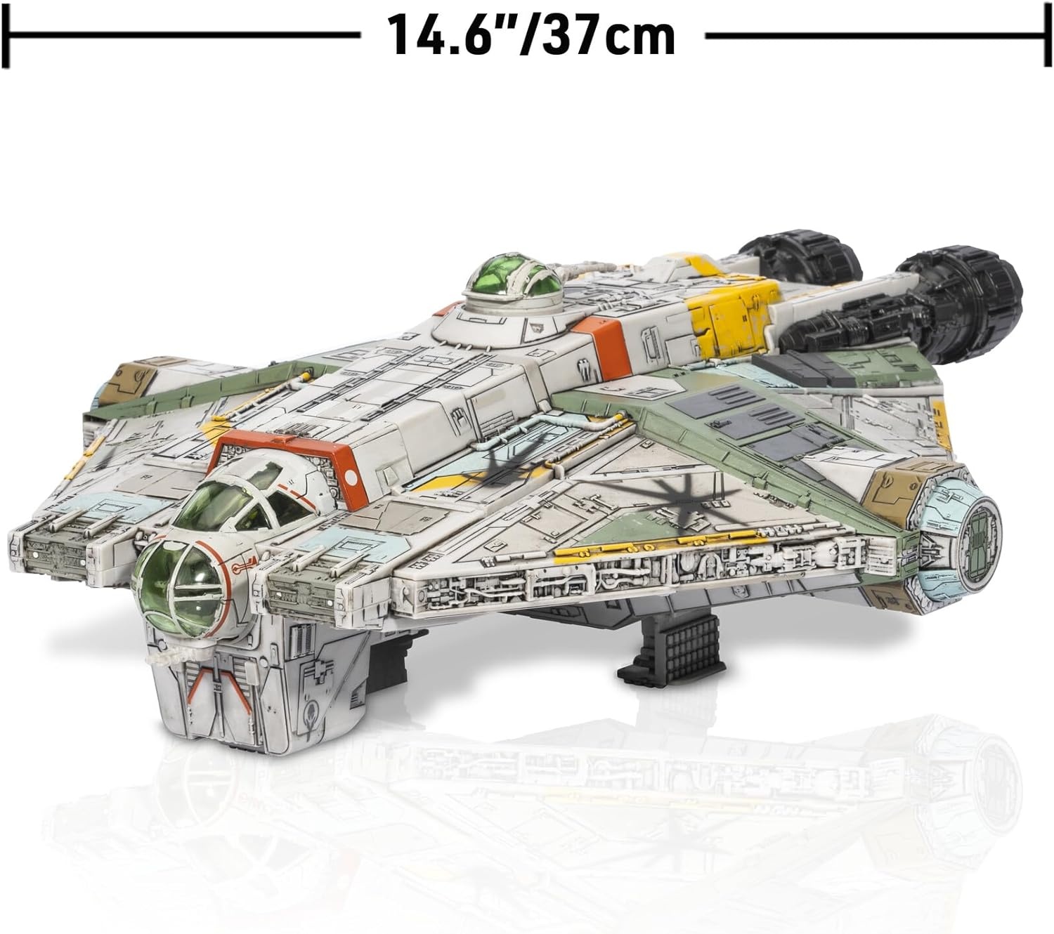 image:imageStar Wars Micro Galaxy Squadron Ghost Secret Mission 15Inch Vehicle with Three Additional Vehicles Plus Ten Micro Figures Accessories