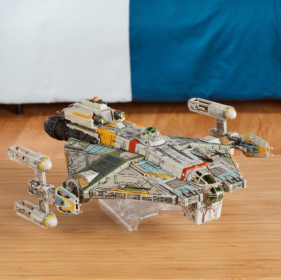 image:imageStar Wars Micro Galaxy Squadron Ghost Secret Mission 15Inch Vehicle with Three Additional Vehicles Plus Ten Micro Figures Accessories