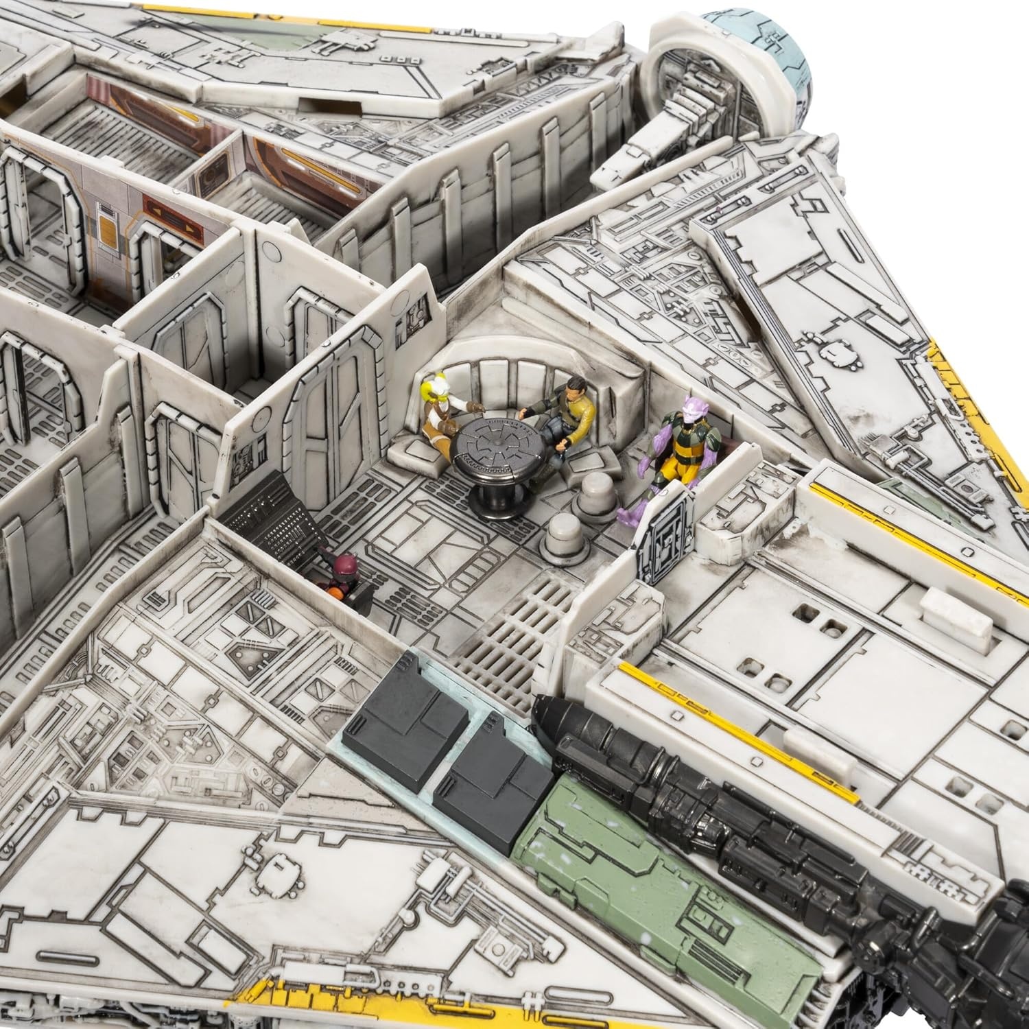 image:imageStar Wars Micro Galaxy Squadron Ghost Secret Mission 15Inch Vehicle with Three Additional Vehicles Plus Ten Micro Figures Accessories