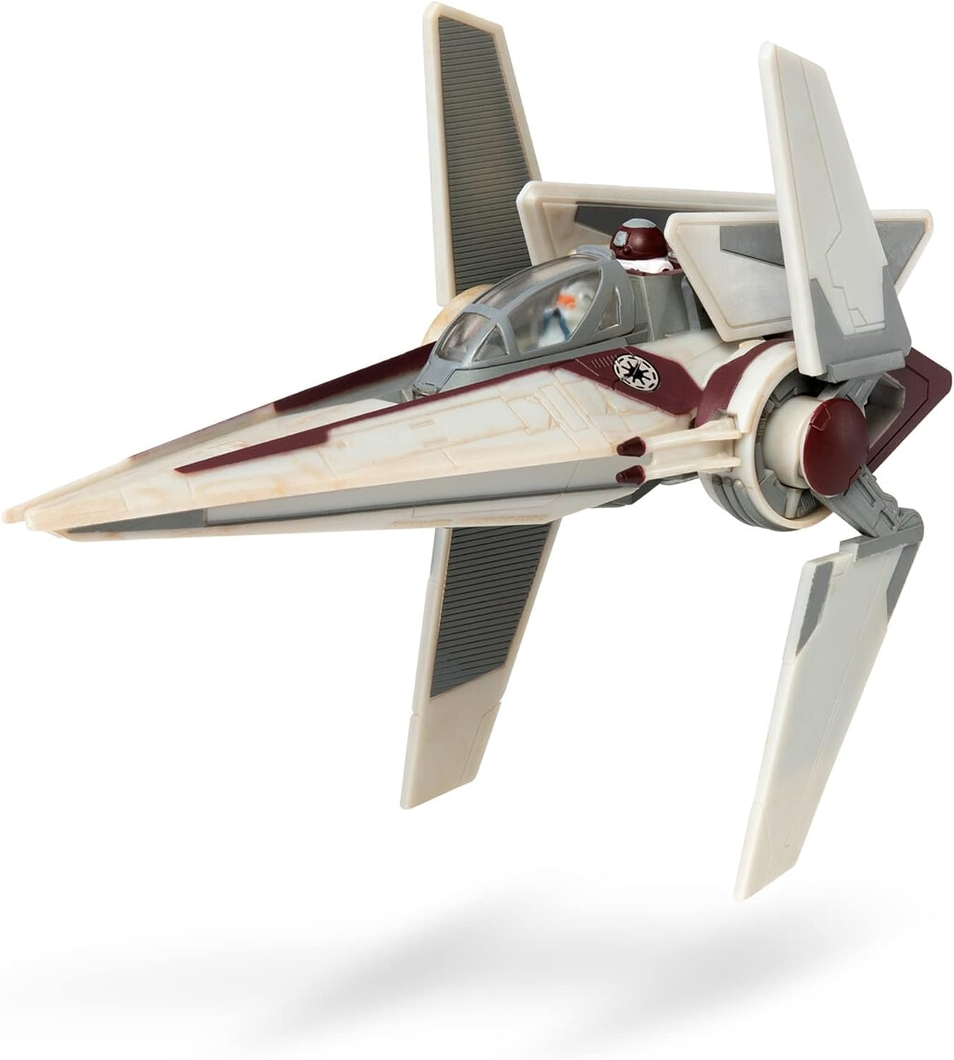 image:imageStar Wars Micro Galaxy Squadron Gold Leaders YWing 5Inch Starfighter Class Vehicle with 1Inch Jon Vander amp R2BHD Micro Figure AccessoriesVWing Starfighte