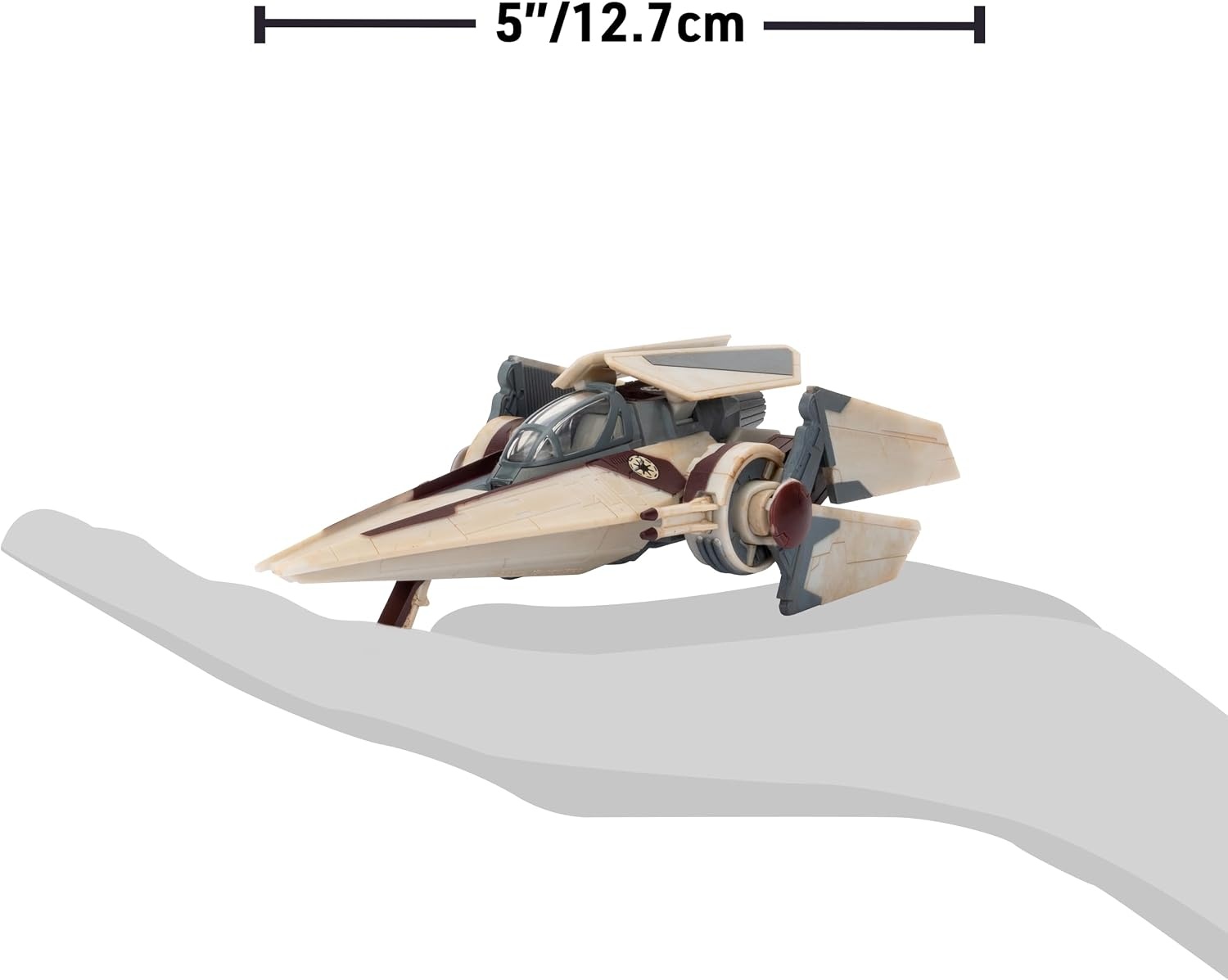 image:imageStar Wars Micro Galaxy Squadron Gold Leaders YWing 5Inch Starfighter Class Vehicle with 1Inch Jon Vander amp R2BHD Micro Figure AccessoriesVwing Starfighter Armada Edition