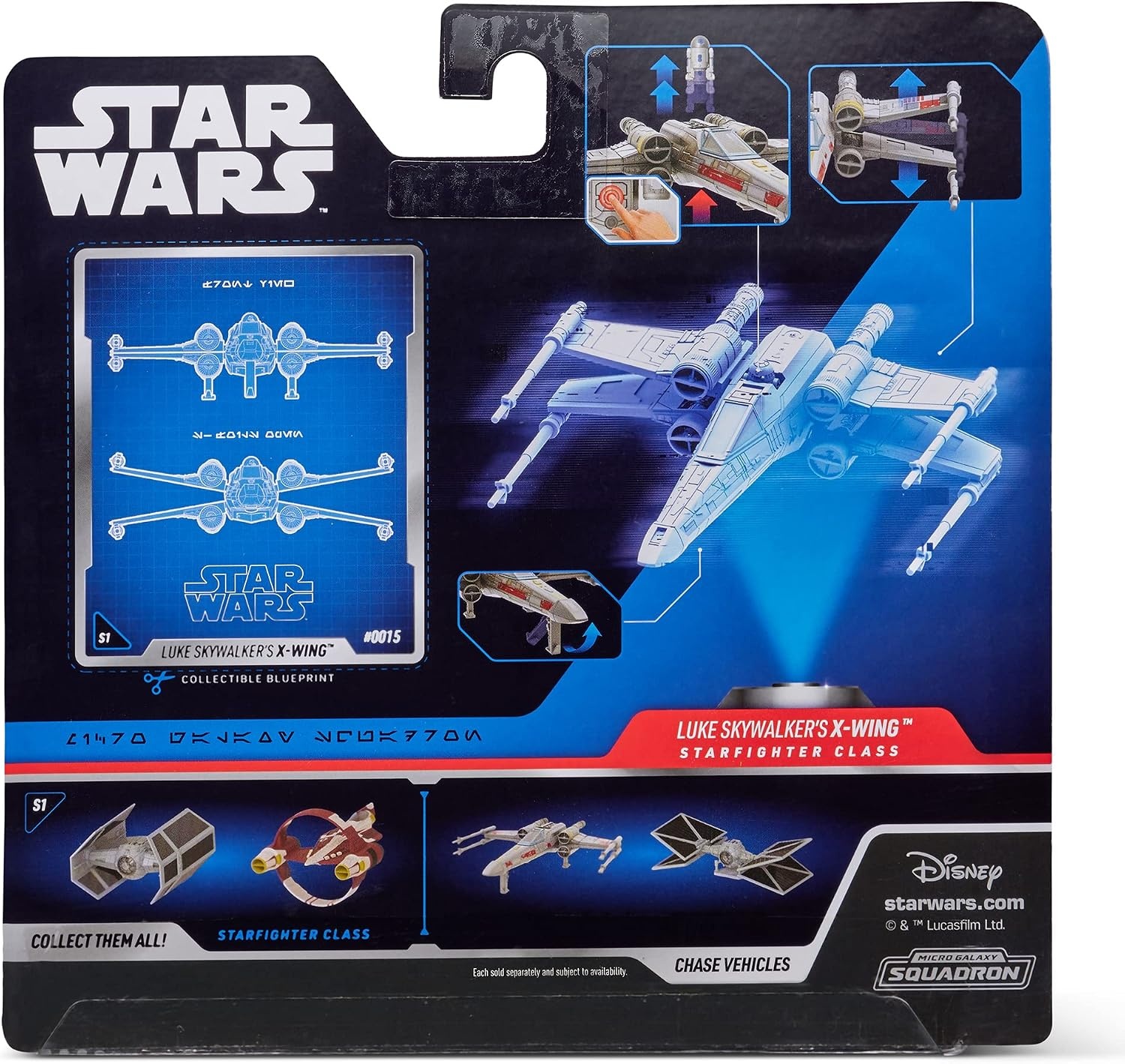 image:imageStar Wars Micro Galaxy Squadron Gold Leaders YWing 5Inch Starfighter Class Vehicle with 1Inch Jon Vander amp R2BHD Micro Figure AccessoriesXWing Starfighter