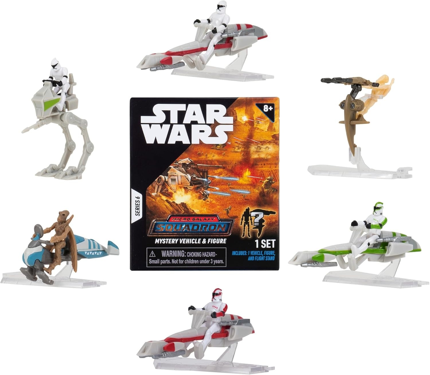 image:imageStar Wars Micro Galaxy Squadron Lt Callahans Ewing Mystery Bundle 5Inch and 25Inch Vehicles with Accessories Amazon ExclusiveLt Callahans Ewing
