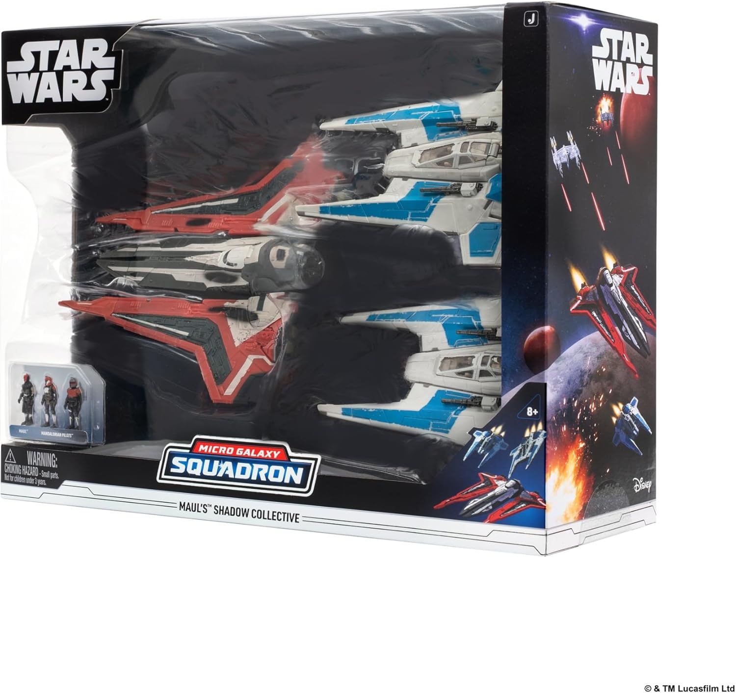 image:imageStar Wars Micro Galaxy Squadron Maul Shadow Collective Set Deluxe Battle Pack with Three Vehicles and Three 1Inch Micro Figure Accessories