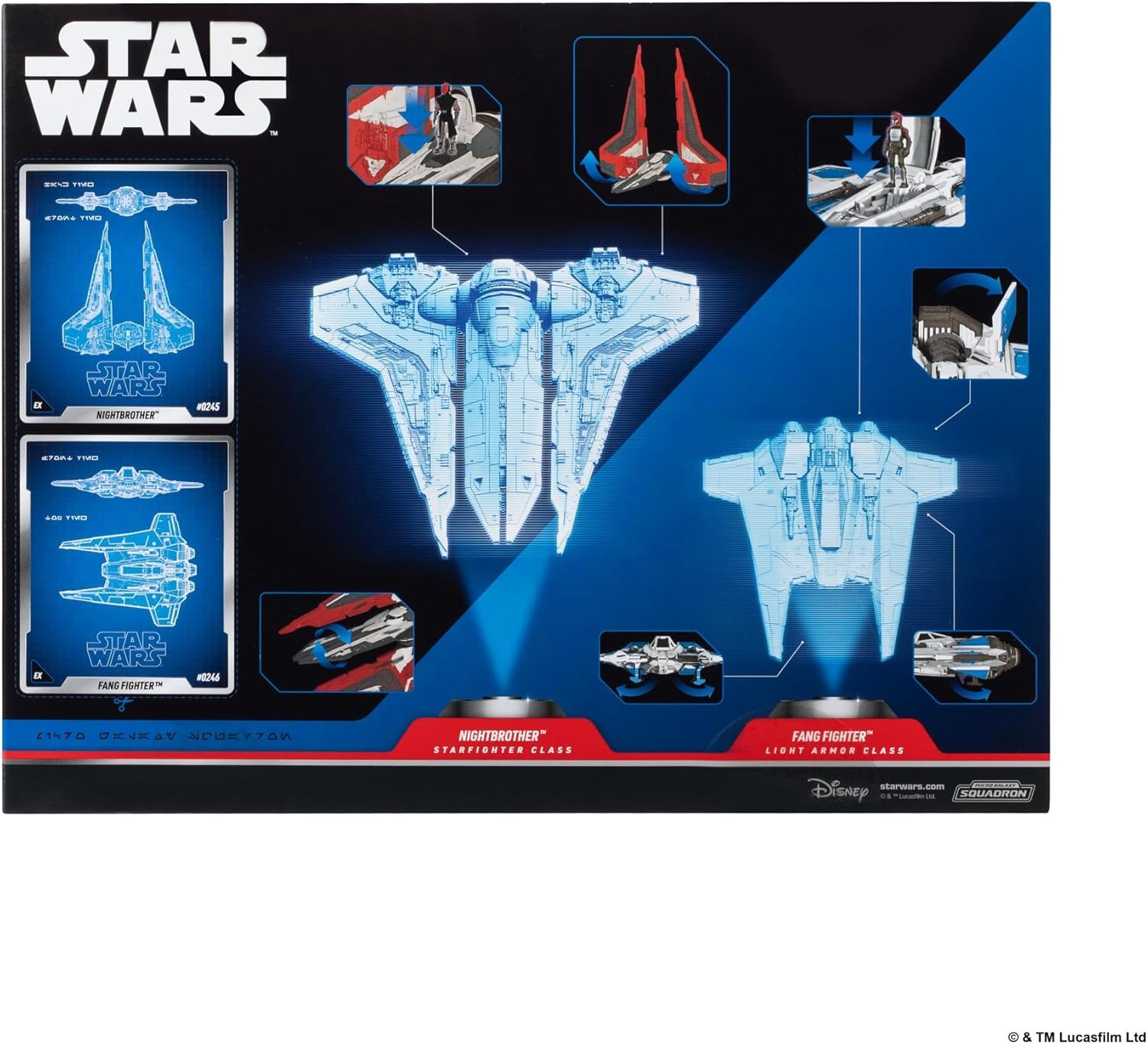 image:imageStar Wars Micro Galaxy Squadron Maul Shadow Collective Set Deluxe Battle Pack with Three Vehicles and Three 1Inch Micro Figure Accessories