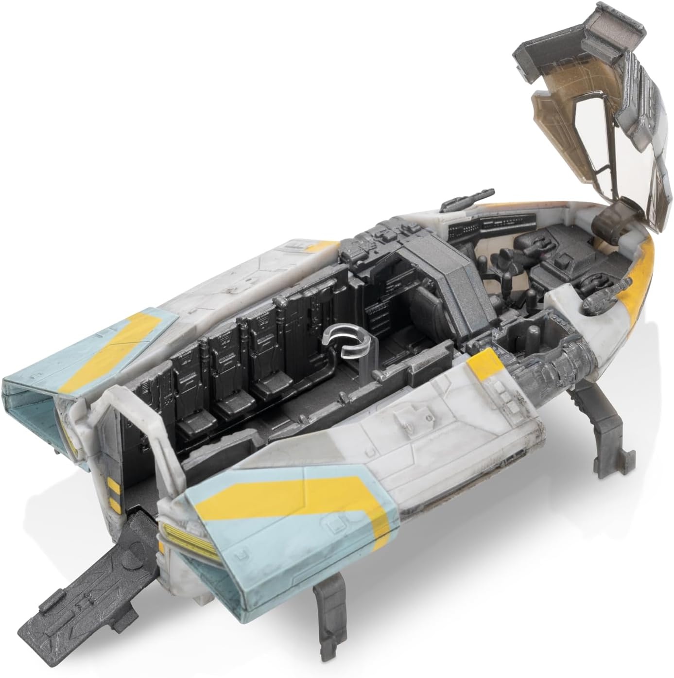 image:imageStar Wars Micro Galaxy Squadron Phantom Shuttle 5Inch Vehicle with Folding Wings and Removable Hatch Plus Two 1Inch Micro Figure AccessoriesPhantom II