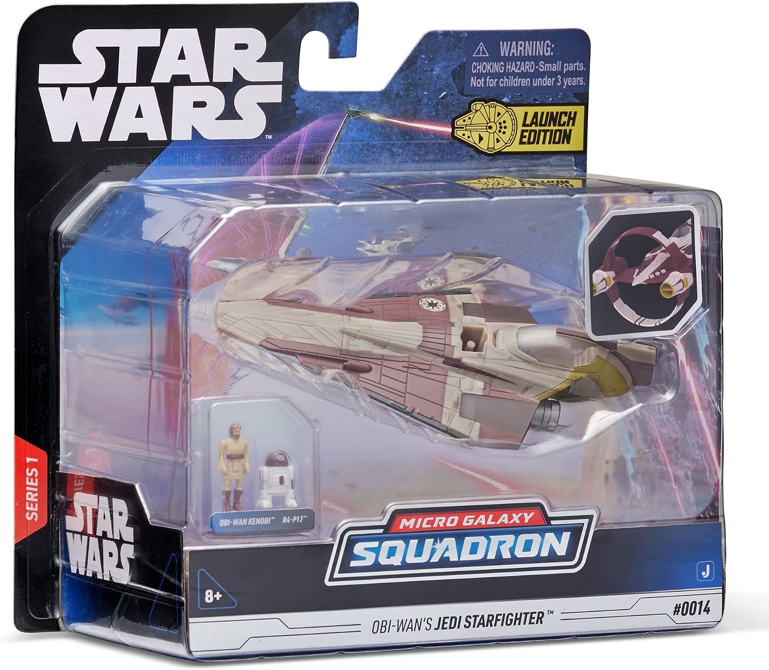 image:imageStar Wars Micro Galaxy Squadron Starfighter Class OBIWAN KenobiS Jedi Starfighter 5Inch Vehicle with 1Inch OBIWan Kenobi amp R4P17 Micro Figures