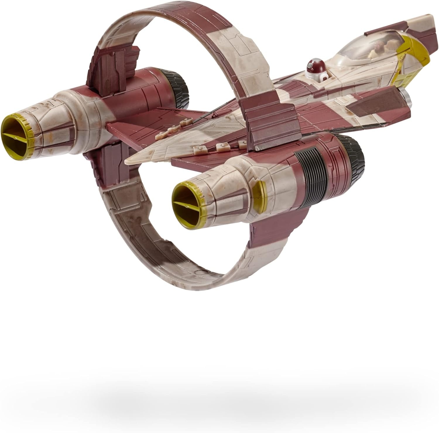 image:imageStar Wars Micro Galaxy Squadron Starfighter Class OBIWAN KenobiS Jedi Starfighter 5Inch Vehicle with 1Inch OBIWan Kenobi amp R4P17 Micro Figures