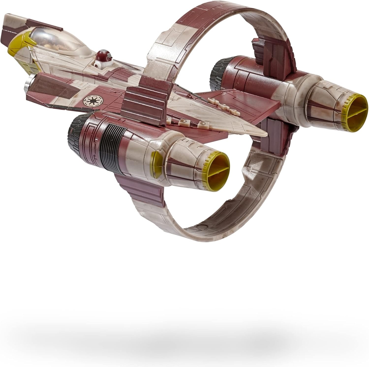 image:imageStar Wars Micro Galaxy Squadron Starfighter Class OBIWAN KenobiS Jedi Starfighter 5Inch Vehicle with 1Inch OBIWan Kenobi amp R4P17 Micro Figures
