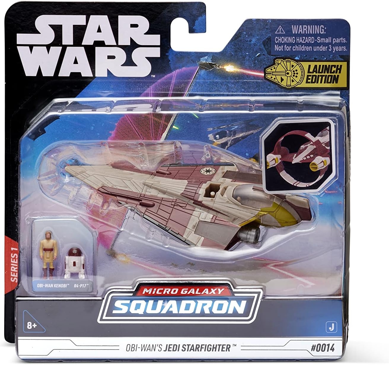 image:imageStar Wars Micro Galaxy Squadron Starfighter Class OBIWAN KenobiS Jedi Starfighter 5Inch Vehicle with 1Inch OBIWan Kenobi amp R4P17 Micro Figures