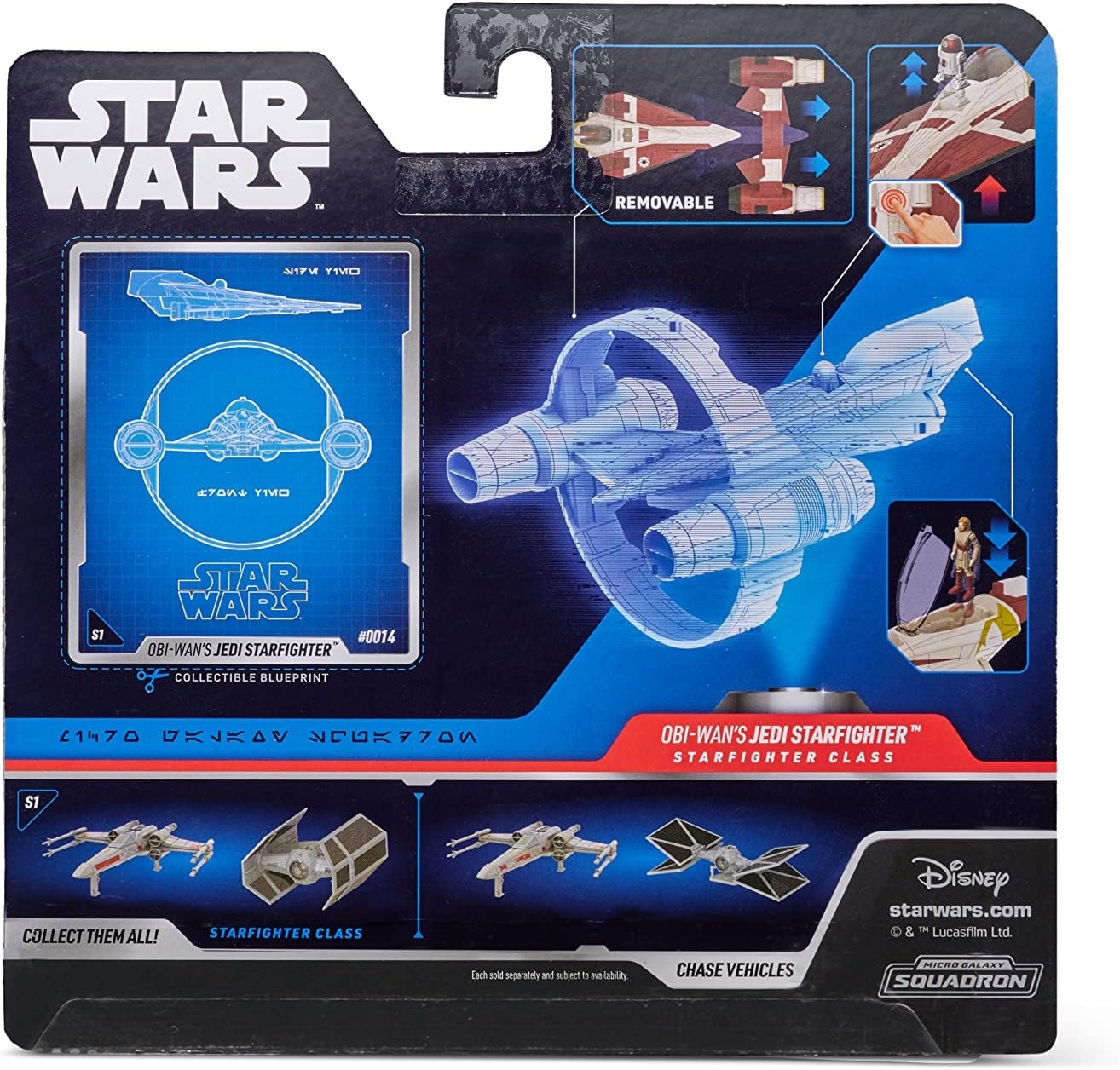 image:imageStar Wars Micro Galaxy Squadron Starfighter Class OBIWAN KenobiS Jedi Starfighter 5Inch Vehicle with 1Inch OBIWan Kenobi amp R4P17 Micro Figures