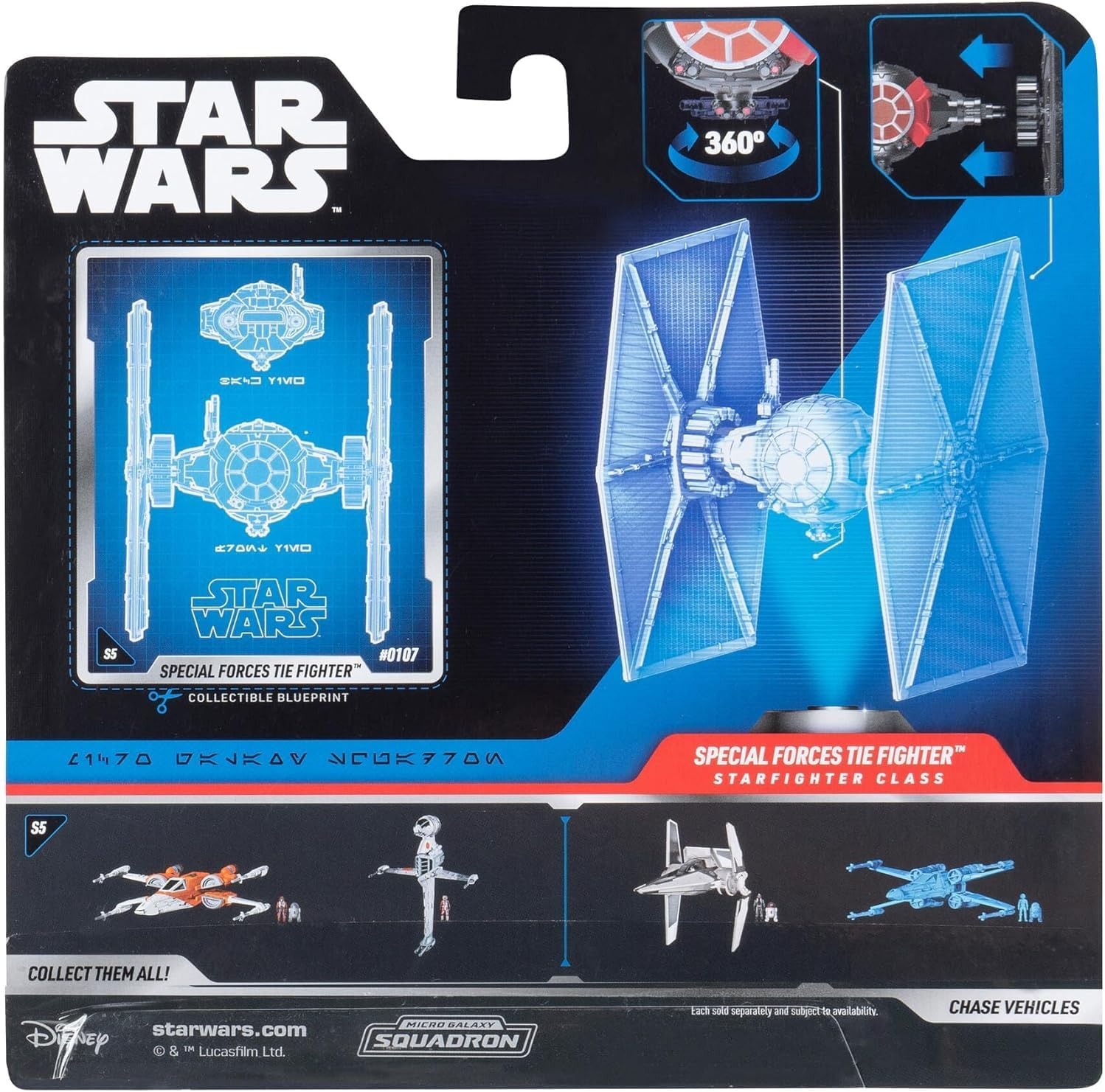image:imageStar Wars Micro Galaxy Squadron TIE Bomber Armada Edition 5Inch Vehicle with Dual Cockpits Bomb Bay and 1Inch Micro Figure AccessoryFirst Order Special Forces TIE Fighter