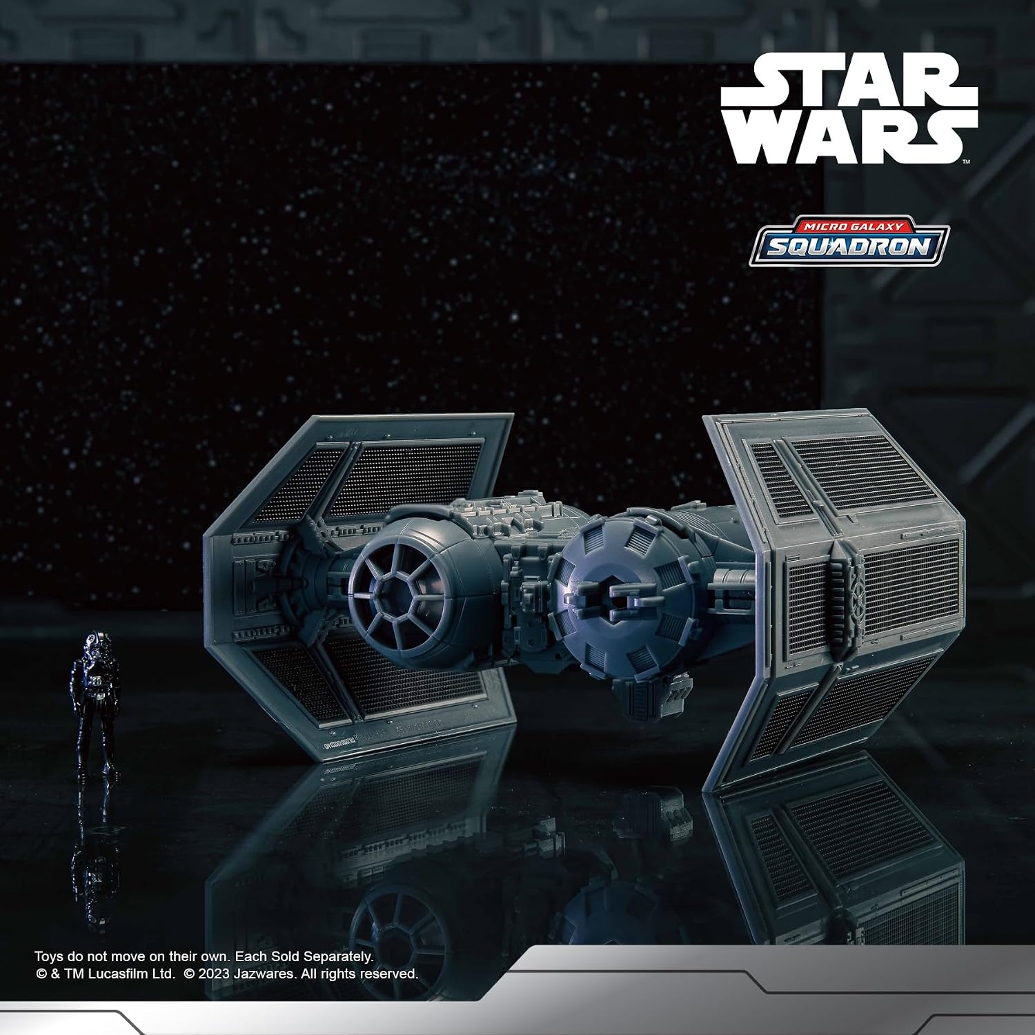 image:imageStar Wars Micro Galaxy Squadron TIE Bomber Armada Edition 5Inch Vehicle with Dual Cockpits Bomb Bay and 1Inch Micro Figure AccessoryTIE Bomber