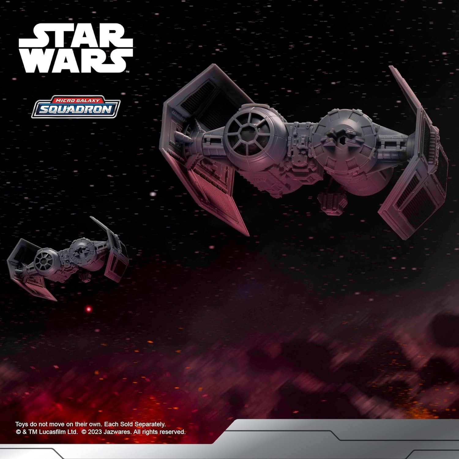 image:imageStar Wars Micro Galaxy Squadron TIE Bomber Armada Edition 5Inch Vehicle with Dual Cockpits Bomb Bay and 1Inch Micro Figure AccessoryTIE Bomber
