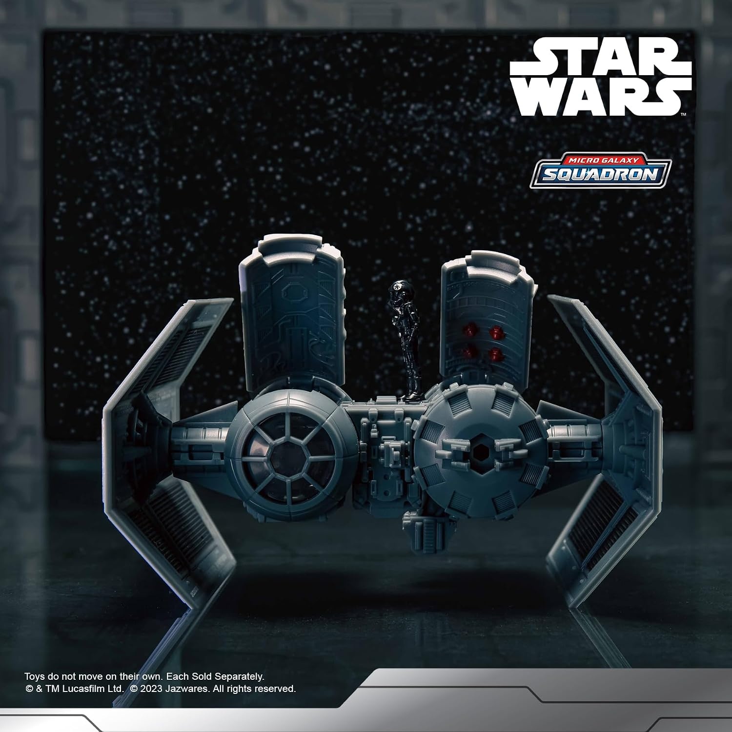 image:imageStar Wars Micro Galaxy Squadron TIE Bomber Armada Edition 5Inch Vehicle with Dual Cockpits Bomb Bay and 1Inch Micro Figure AccessoryTIE Bomber