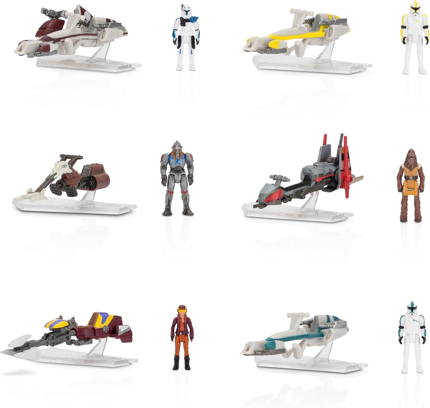 image:imageStar Wars Micro Galaxy Squadron TIE Whisper Mystery Bundle 5Inch Vehicle and 25Inch Vehicle with Micro Figure AccessoriesTIE Fighter Armada Edition