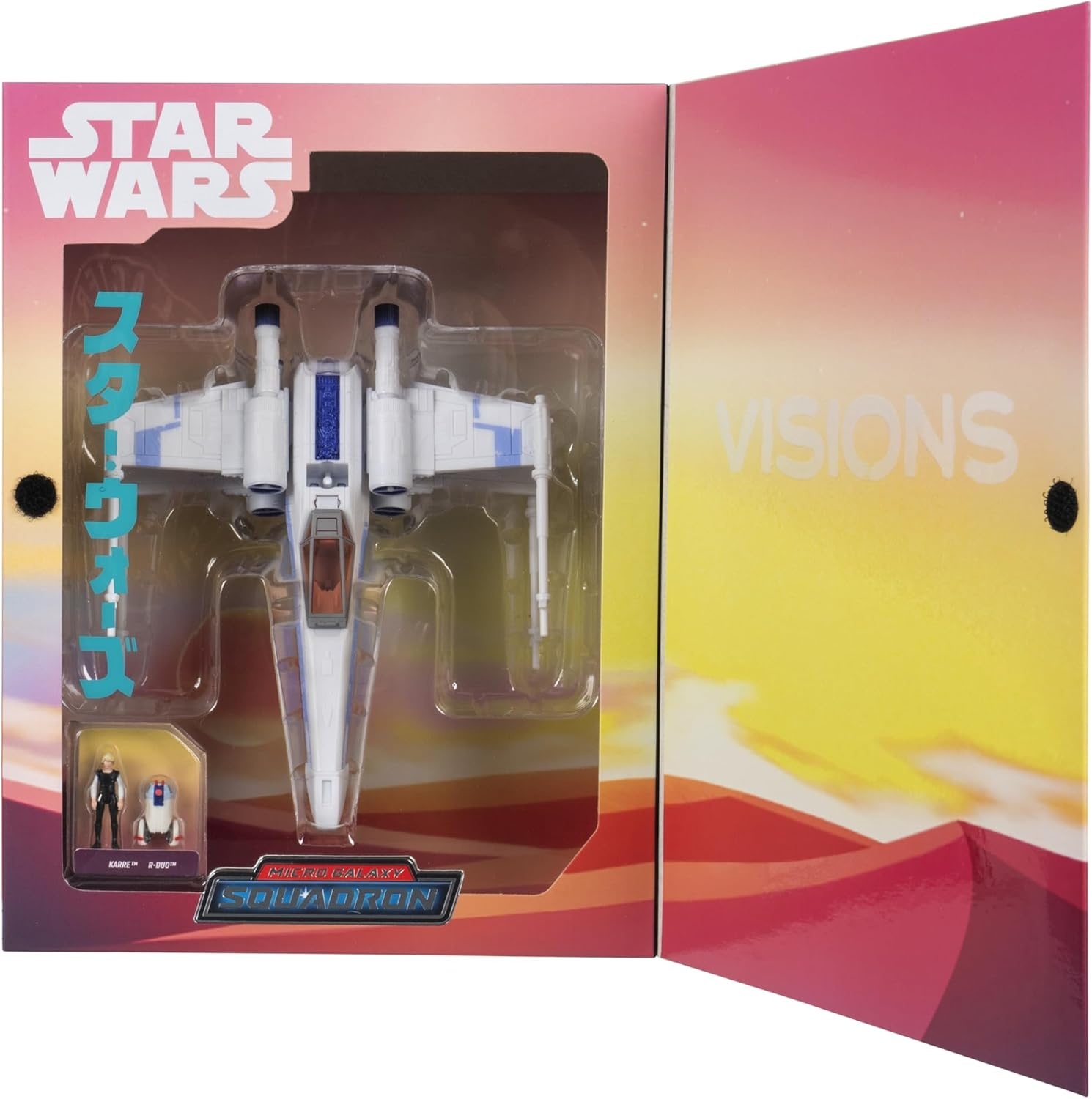 image:imageStar Wars Micro Galaxy Squadron Visions XWing 5Inch Vehicle with Two 1Inch Micro Figure Accessories