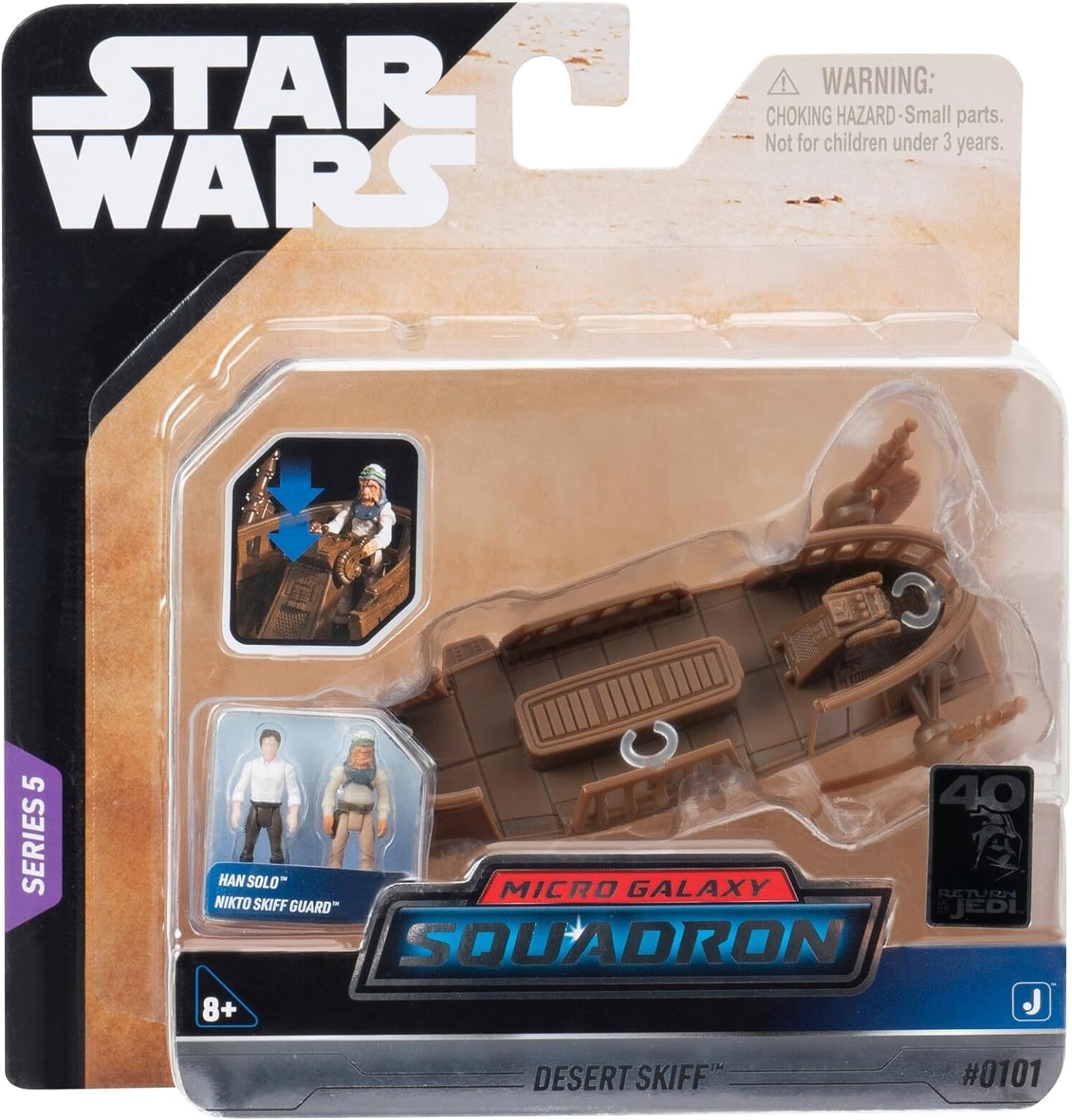 image:imageStar Wars Micro Galaxy Squadron Vulture Droid Mystery Bundle 3Inch Vehicle and 25Inch Vehicle with Micro Figure AccessoriesDesert Skiff