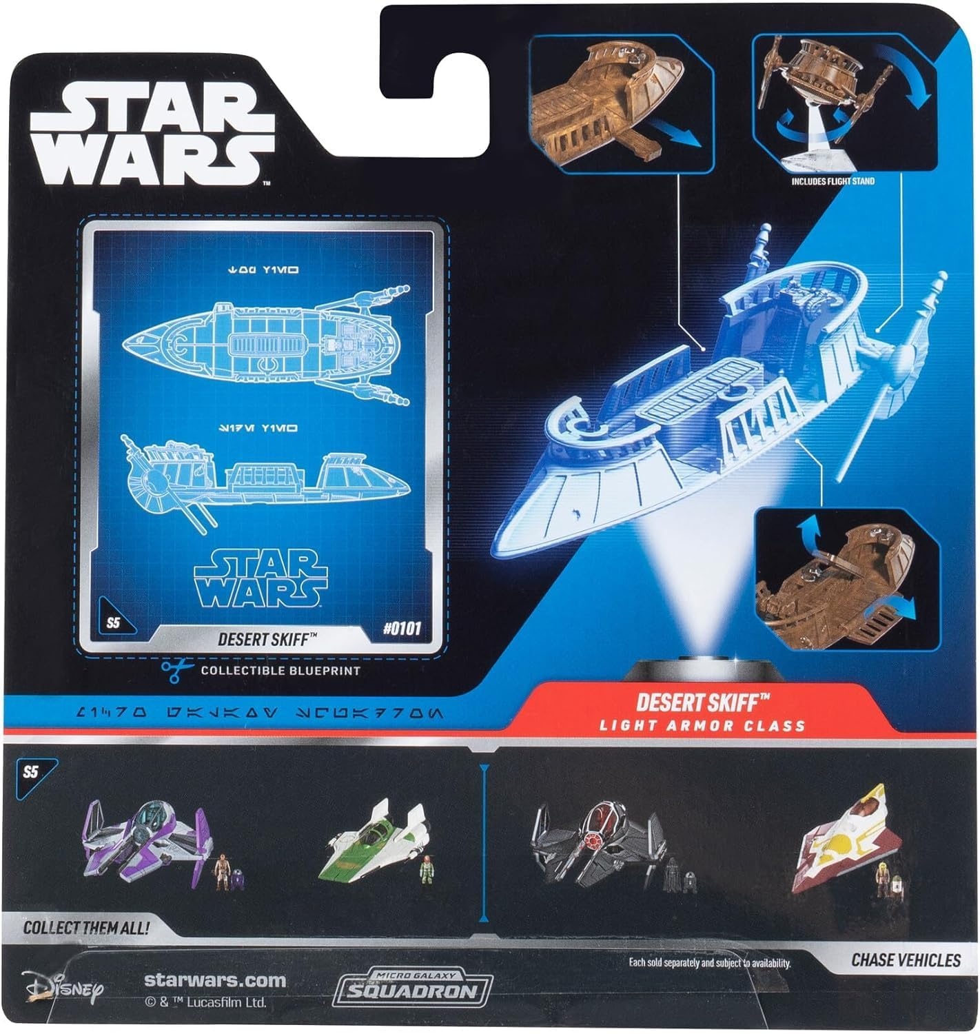 image:imageStar Wars Micro Galaxy Squadron Vulture Droid Mystery Bundle 3Inch Vehicle and 25Inch Vehicle with Micro Figure AccessoriesDesert Skiff