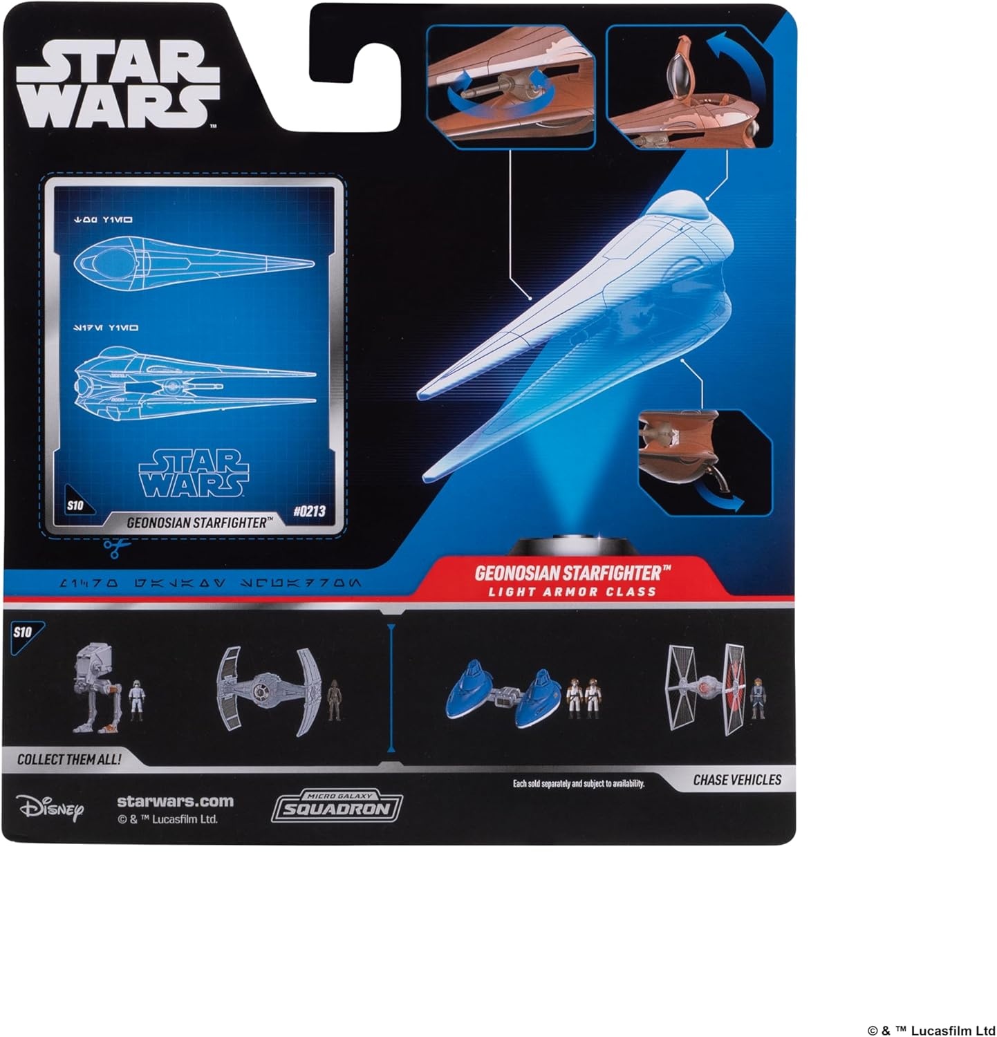 image:imageStar Wars Micro Galaxy Squadron Vulture Droid Mystery Bundle 3Inch Vehicle and 25Inch Vehicle with Micro Figure AccessoriesGeonosian Starfighter