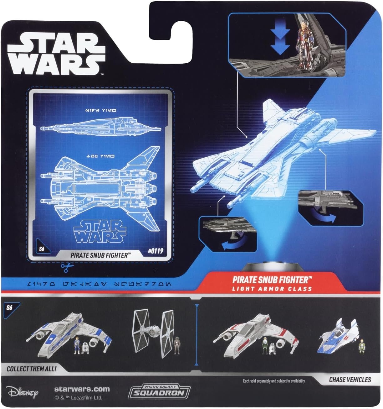 image:imageStar Wars Micro Galaxy Squadron Vulture Droid Mystery Bundle 3Inch Vehicle and 25Inch Vehicle with Micro Figure AccessoriesPirate Snub Fighter