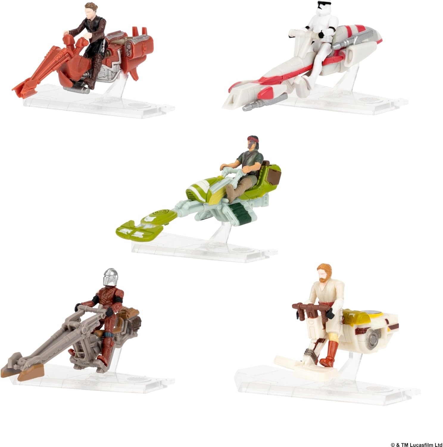 image:imageStar Wars Micro Galaxy Squadron Vulture Droid Mystery Bundle 3Inch Vehicle and 25Inch Vehicle with Micro Figure AccessoriesPirate Snub Fighter Battle Damage