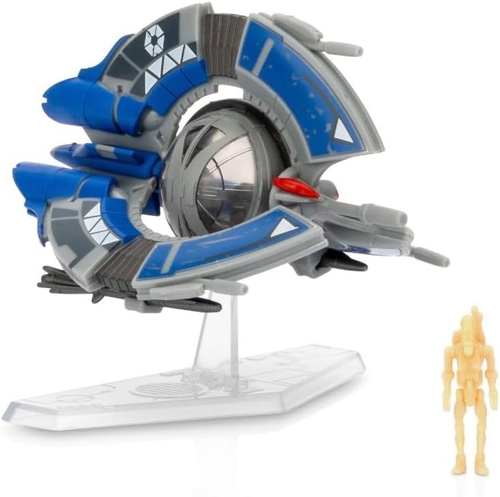 image:imageStar Wars Micro Galaxy Squadron Vulture Droid Mystery Bundle 3Inch Vehicle and 25Inch Vehicle with Micro Figure AccessoriesTriFighter