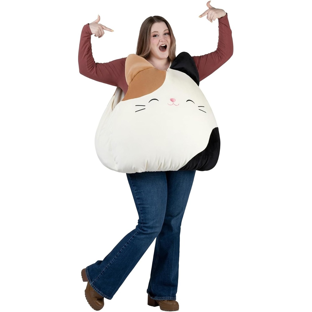 image:imageJazwares Adult Squishmallow Cam the Cat Costume Plush Calico Cat Vest for Halloween and Cosplay One SizeAdult 1618
