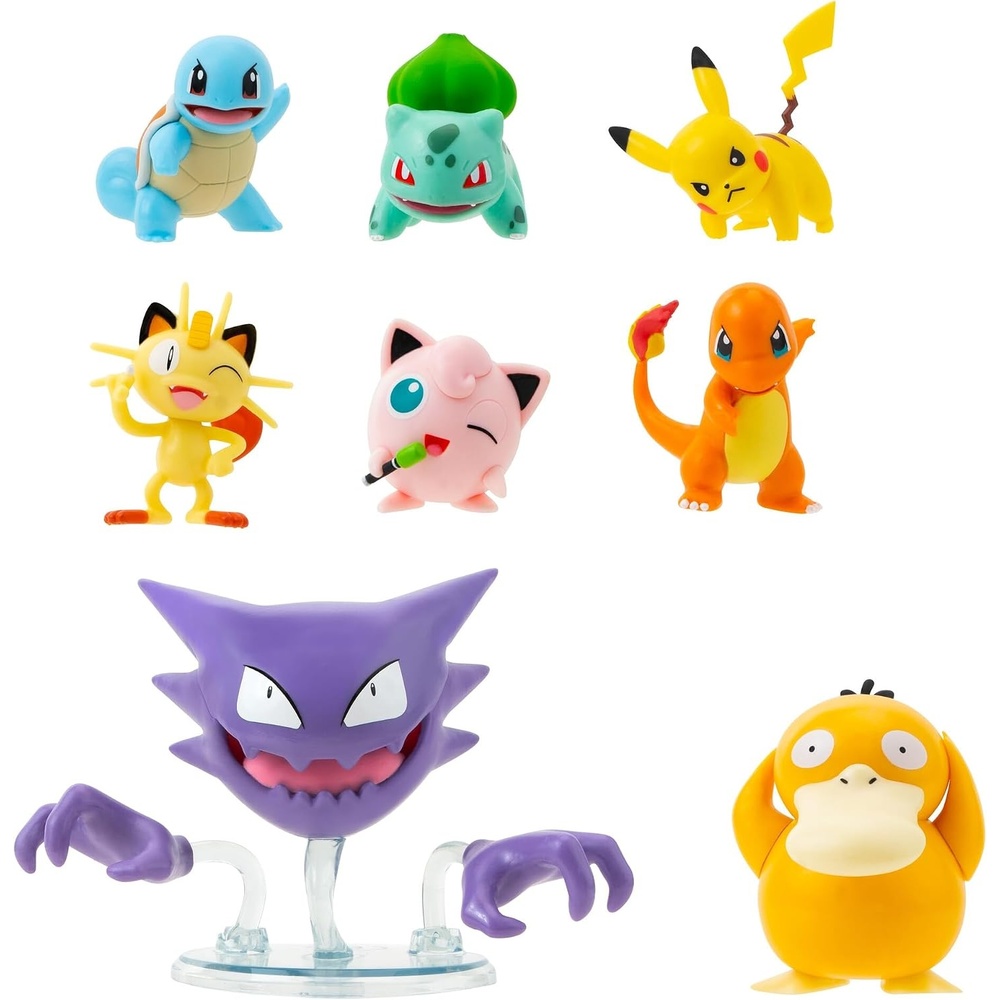 image:imagePokemon Battle Figure 8 Pack Six 2Inch and Two 3Inch Battle Ready Figures including Pikachu