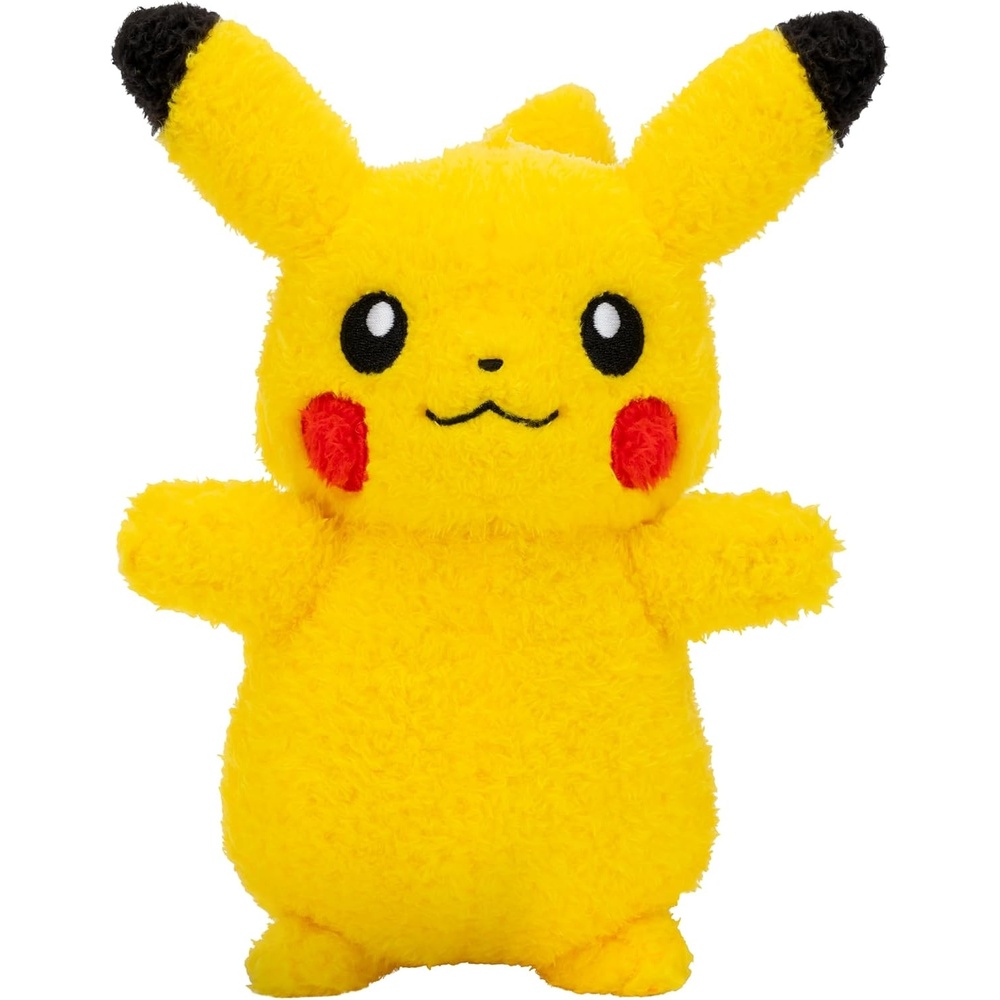 image:imagePokemon Cuddly Pikachu Plush 8Inch Soft Shaggy Plush with Authentic DetailsPikachu