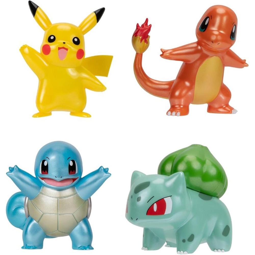 image:imagePokmon Select Metallic Battle Pack Four 3inch Battle Figures with Special Metallic Finish