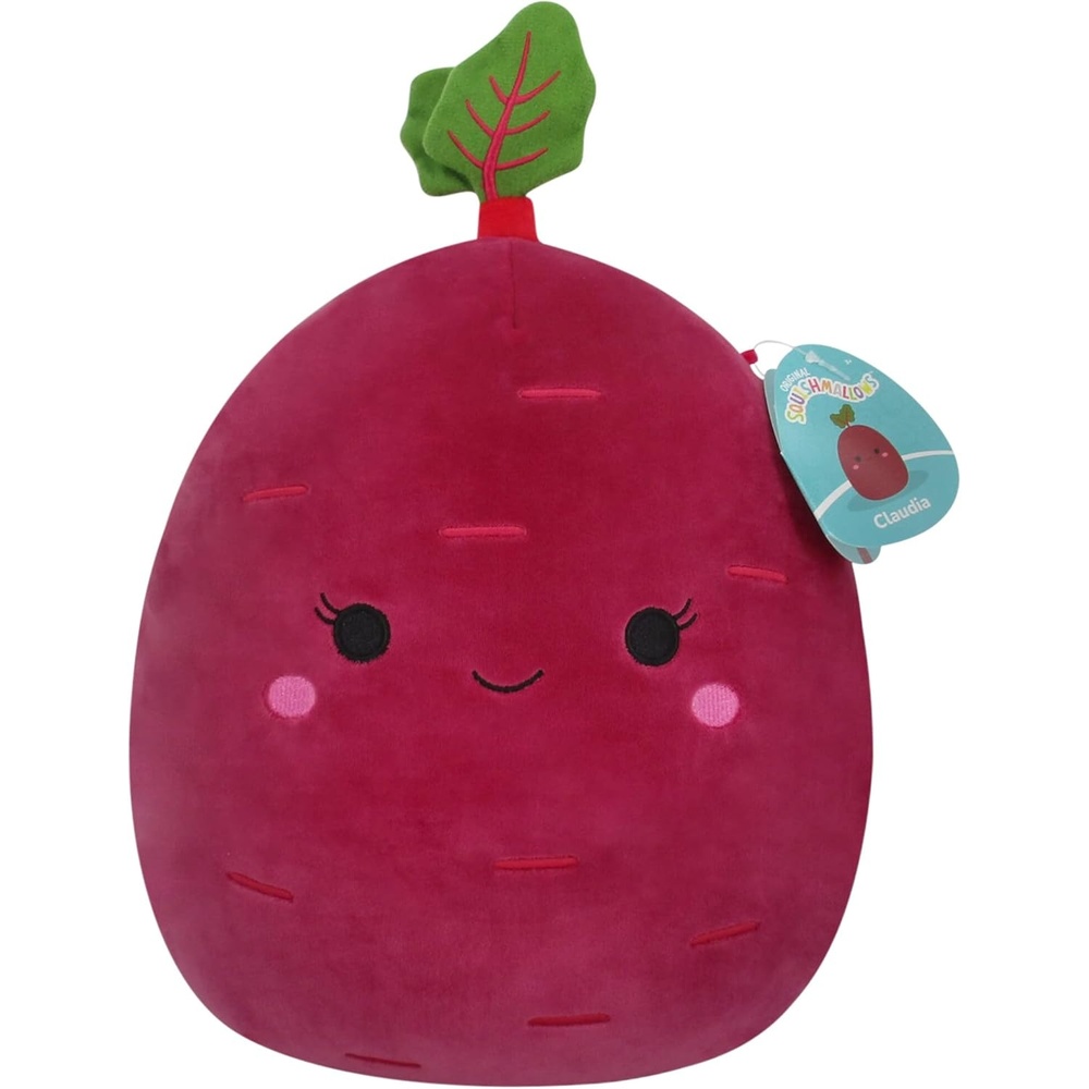 image:imageSquishmallows Original 12Inch Charles Pickle with Mustache MediumSized Ultrasoft Official Jazwares PlushPurple Beet
